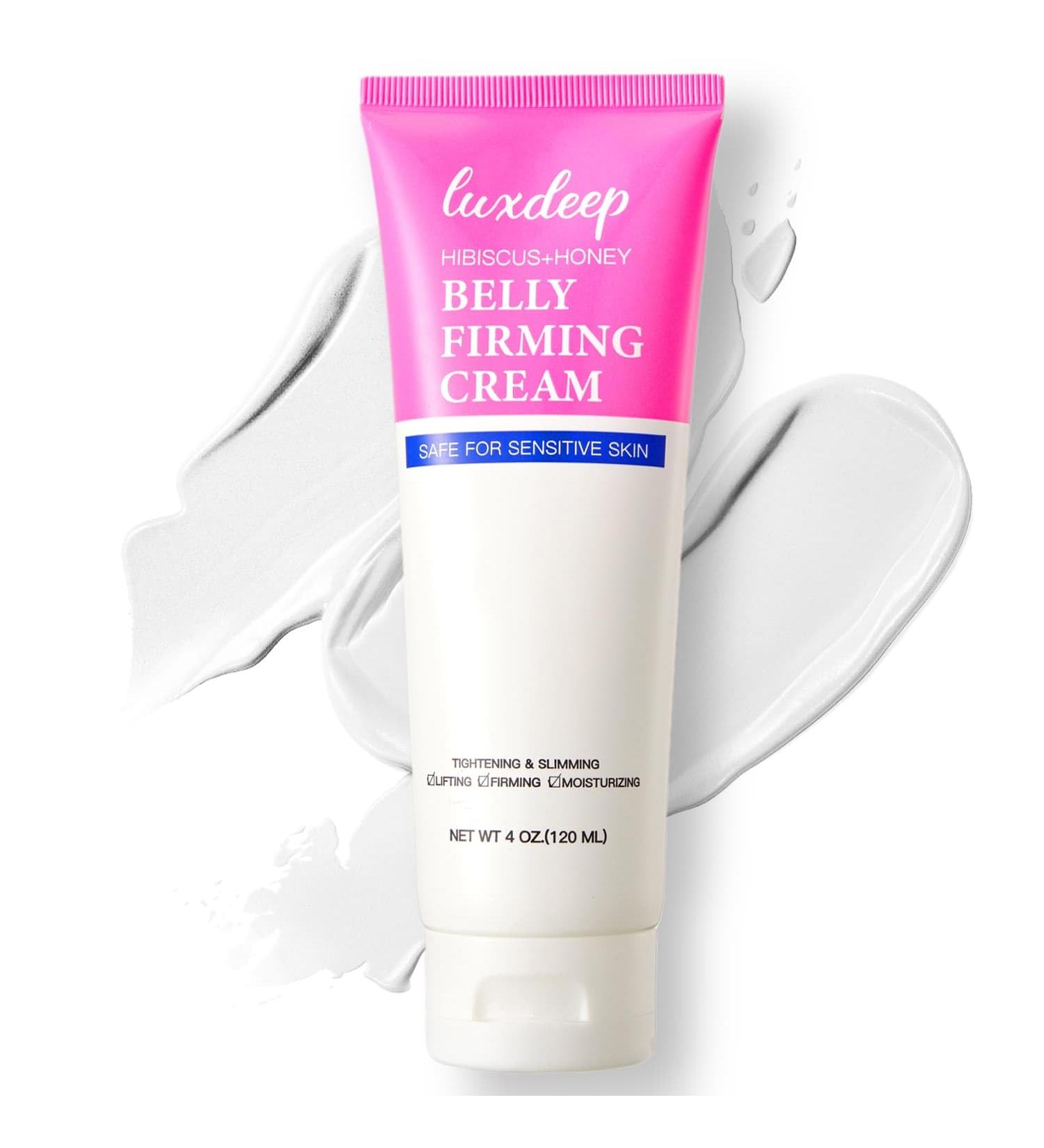 Hibiscus and Honey B Flat Belly Firming Cream - Moisturizing & Firming Body Lotion for Stomach Thighs & Butt | 120 ML - Best for Men & Women - Buy Online on GoSupps.com