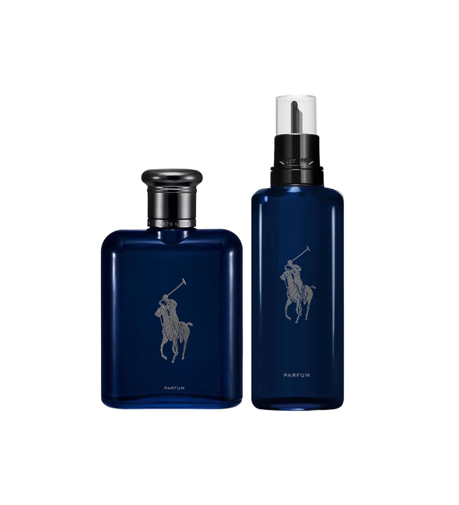 RALPH LAUREN FRAGRANCES Polo Blue - Parfum - Men's Cologne - Refillable Cologne Set - With Citrus Oak and Vetiver - Intense Fragrance - 4.2 Fl Oz Bottle & 5.1 Fl Oz Refill - Buy Online on GoSupps.com