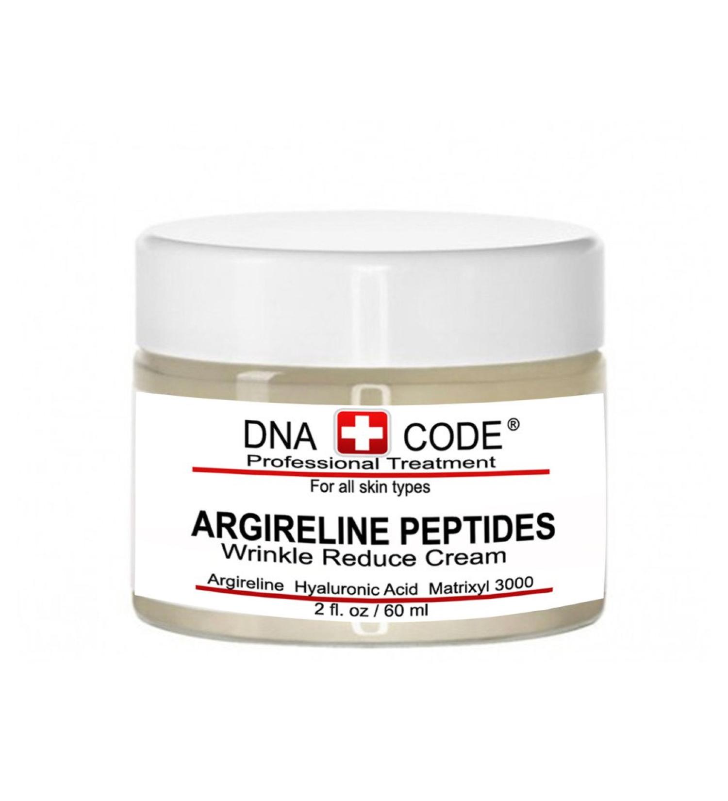 DNA Code -No Needle Alternative-Pure Argireline Peptides Winkle Reduce Cream-Hyaluronic Acid+ Matrixyl 3000 2 Fl Oz (Pack of 1) - Buy Online on GoSupps.com
