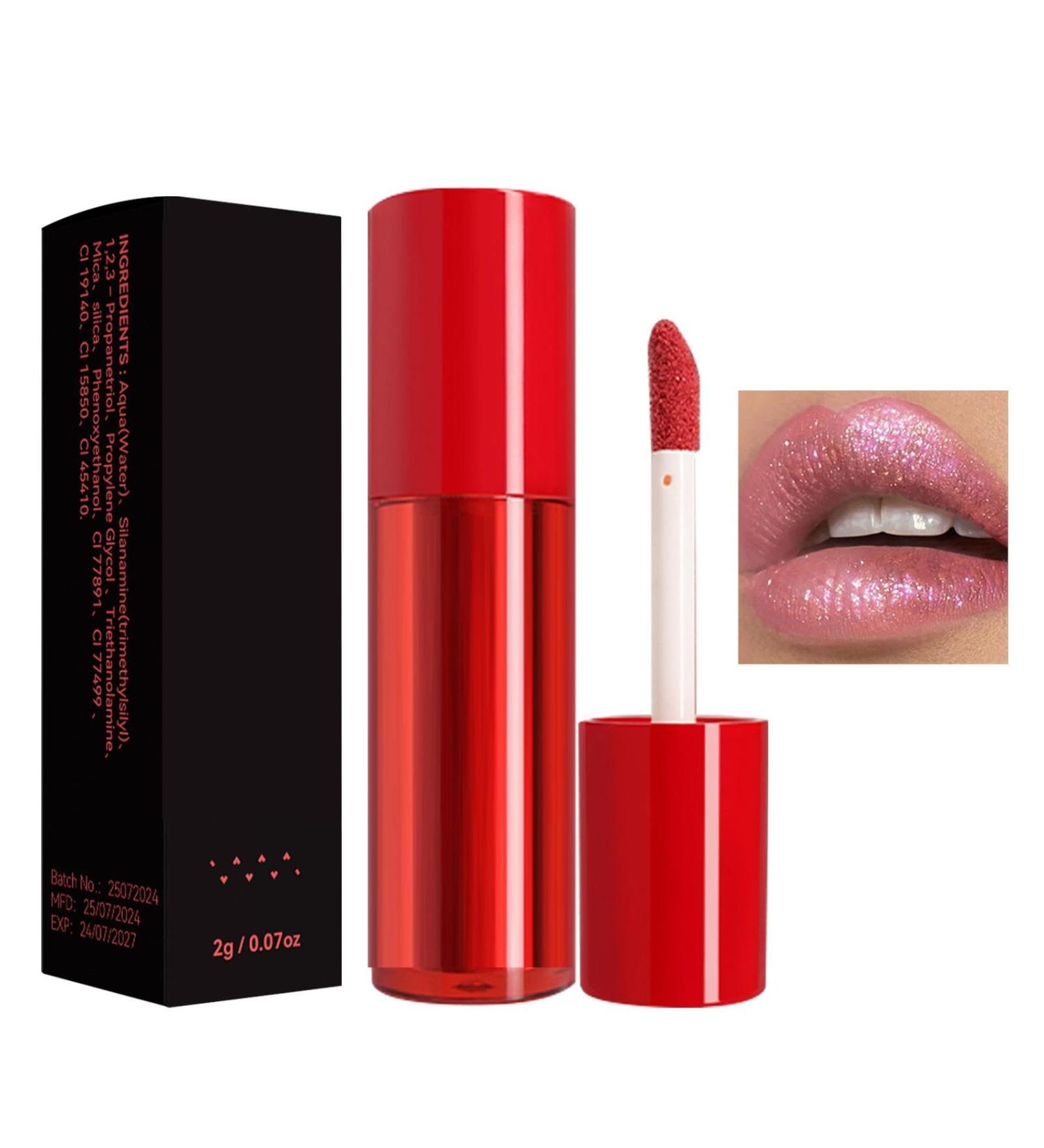 Powder lipstick powder lip gloss - Lip tinting matte lip gloss for outdoor gatherings shopping glossy lip makeup long-lasting lipstick - Buy Online on GoSupps.com
