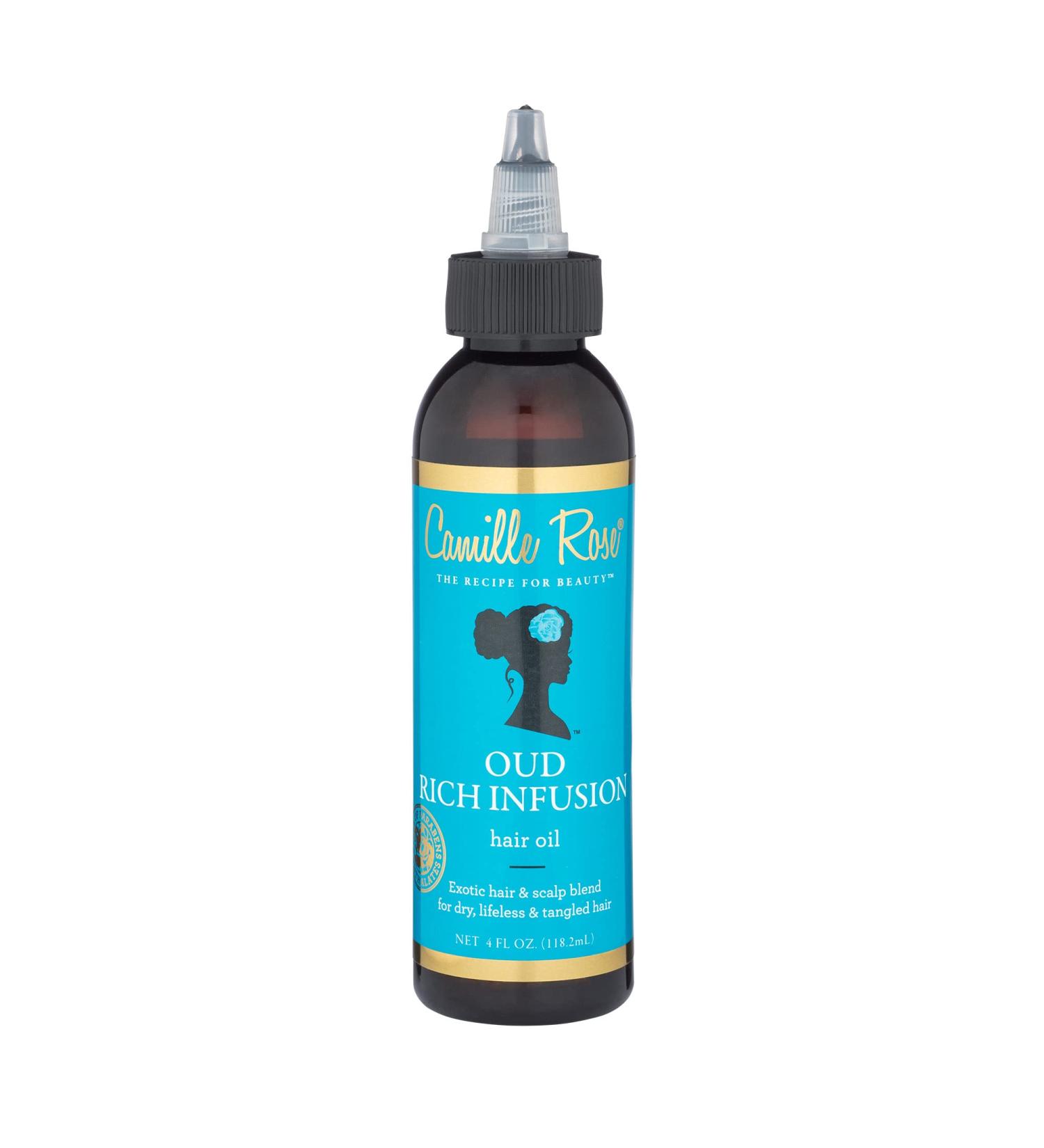 Camille Rose Oud Rich Infusion Hair Oil - Hydrating Detangling Treatment for Dry, Lifeless Hair - 4 fl oz - Buy Online on GoSupps.com