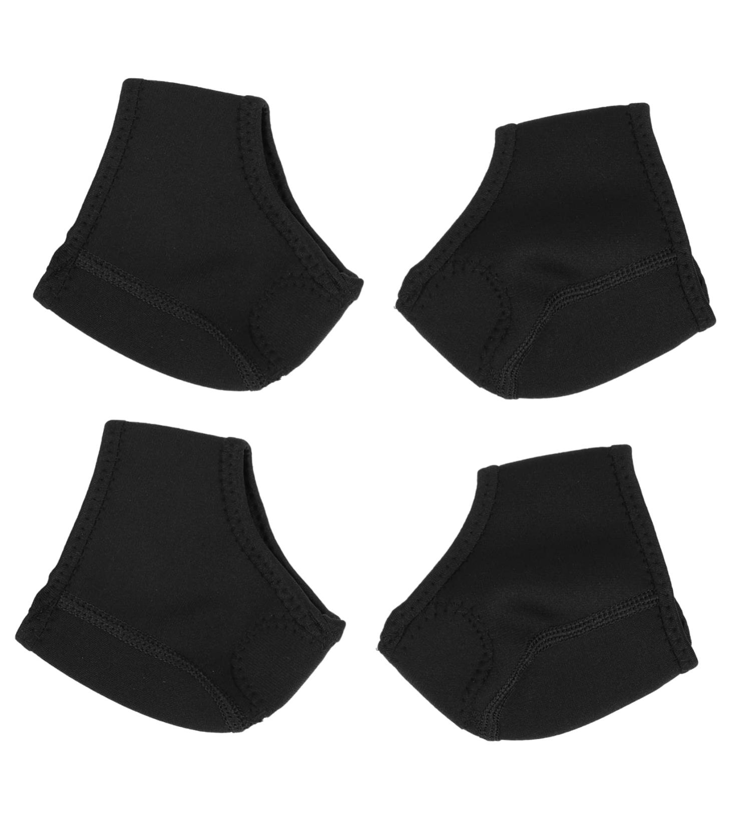 Buy 2 Pairs Heel Warmer Covers | Achilles Cushion & Support Sleeves | Warm Socks Black - International Shipping Available - Buy Online on GoSupps.com