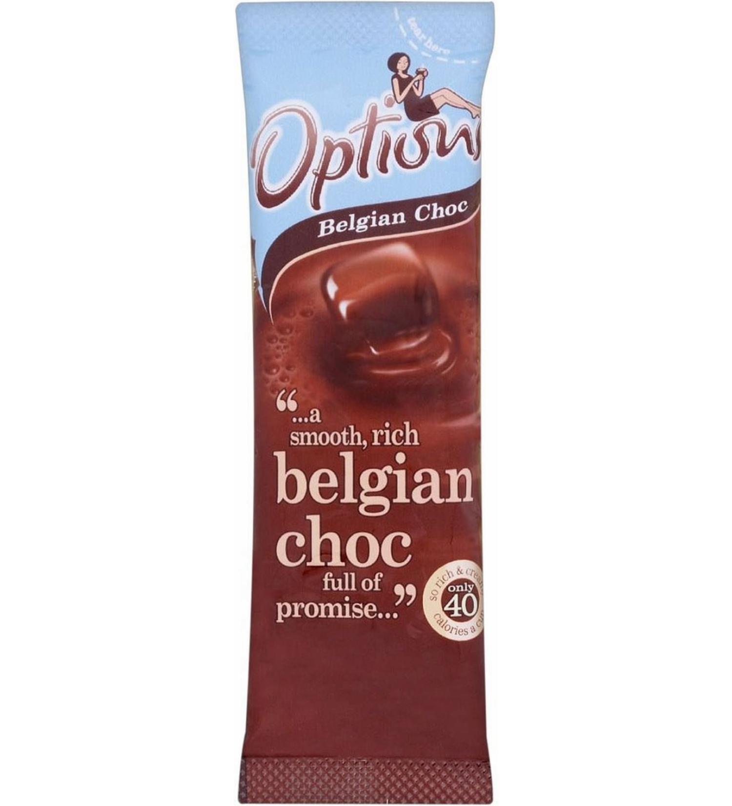 Options de chocolat belge Chocolat chaud boissons (11g) - Paquet de 6
