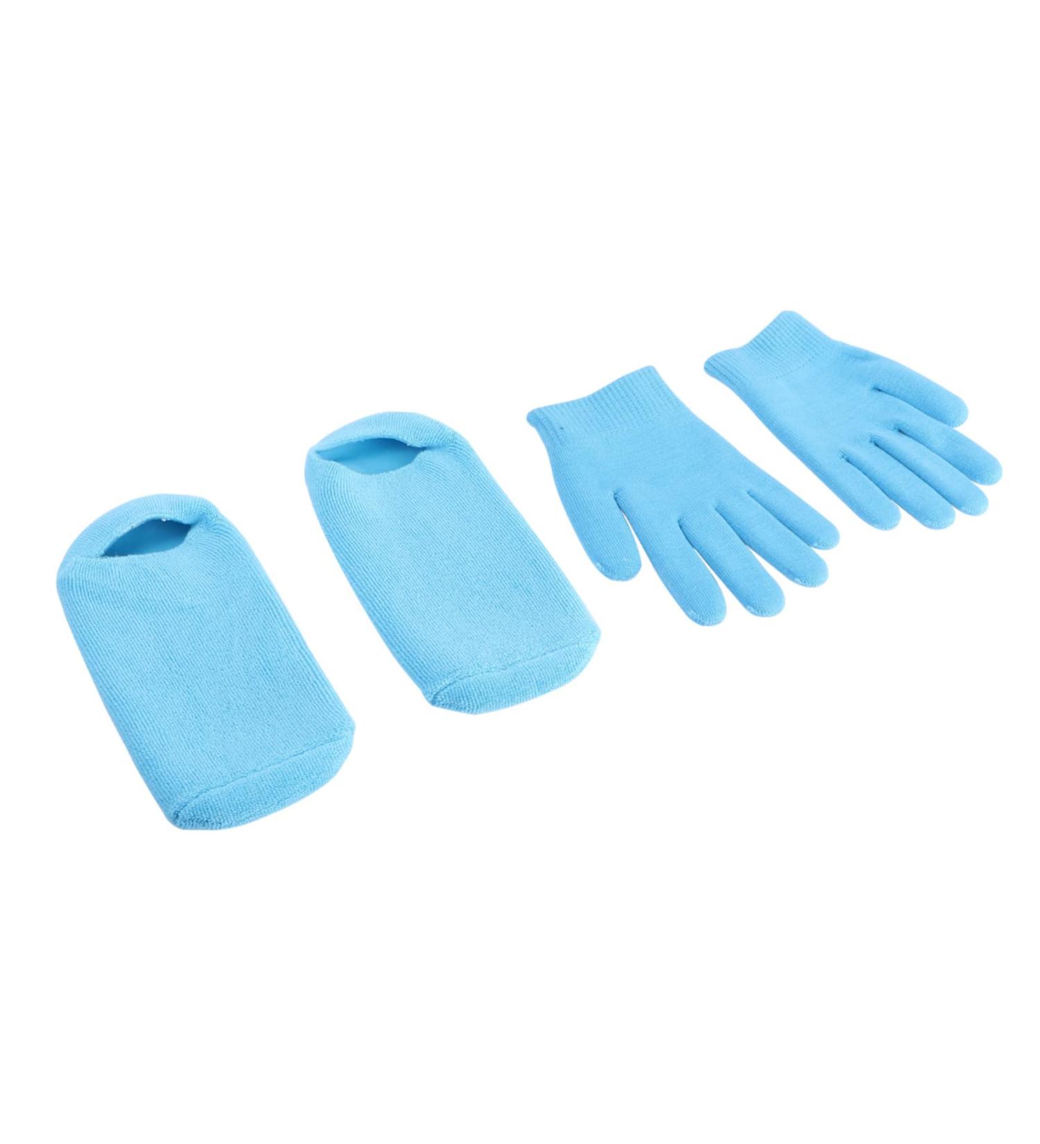 POPETPOP Hydrating Gloves Dry feet Gel Socks Cracked feet Gel Socks Moisturizing Toe Socks Toeless Gel Socks Cracked Heels Gel Socks Gel Heel Sleeves Miss Silicone Socks moisturize - Buy Online on GoSupps.com