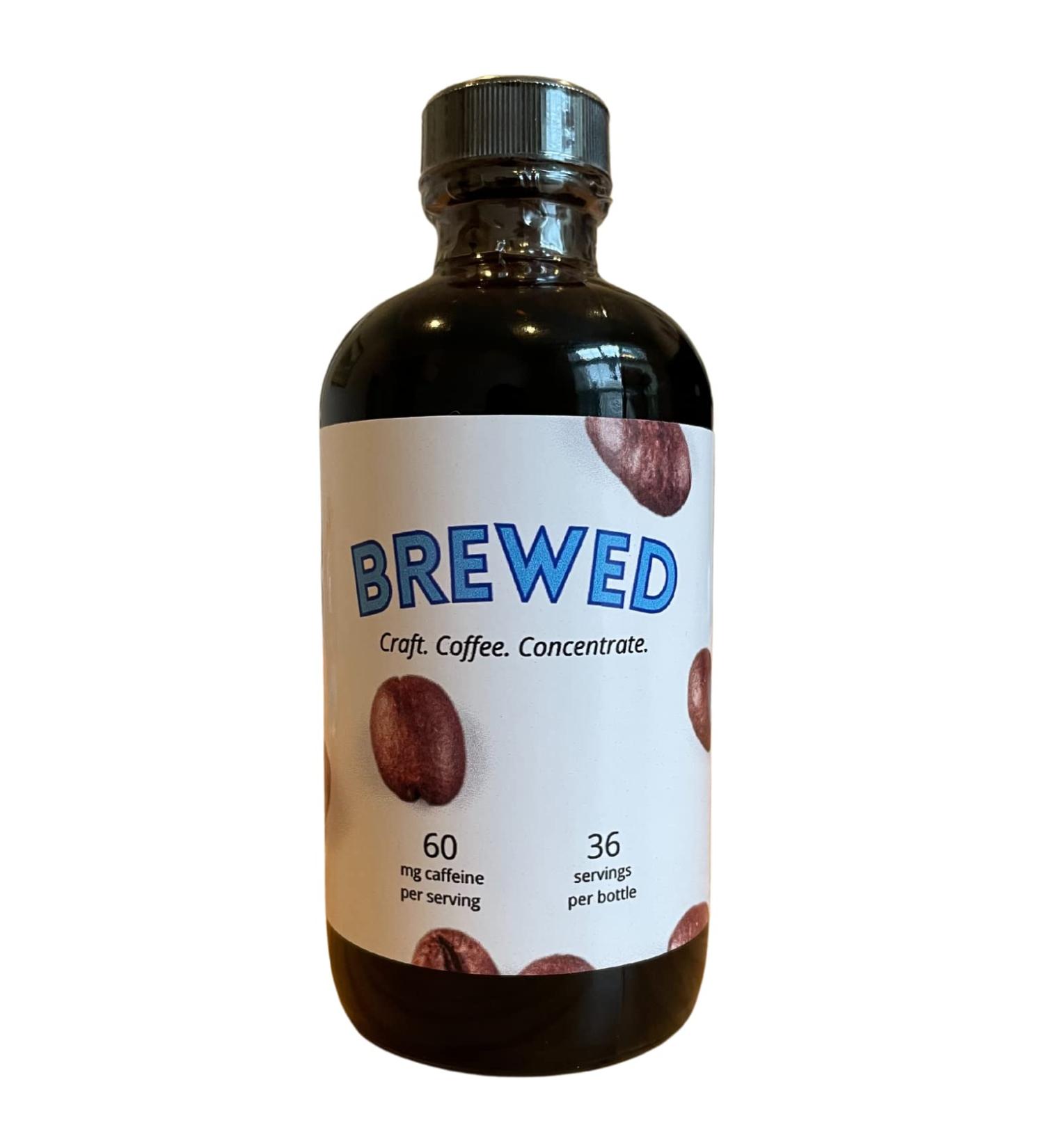 Brewed Coffee Concentrate 30x Liquid Cold Brew - 36 Cups Arabica Espresso Shot with Caffeine - Instant Coffee Alternative - Buy Online on GoSupps.com