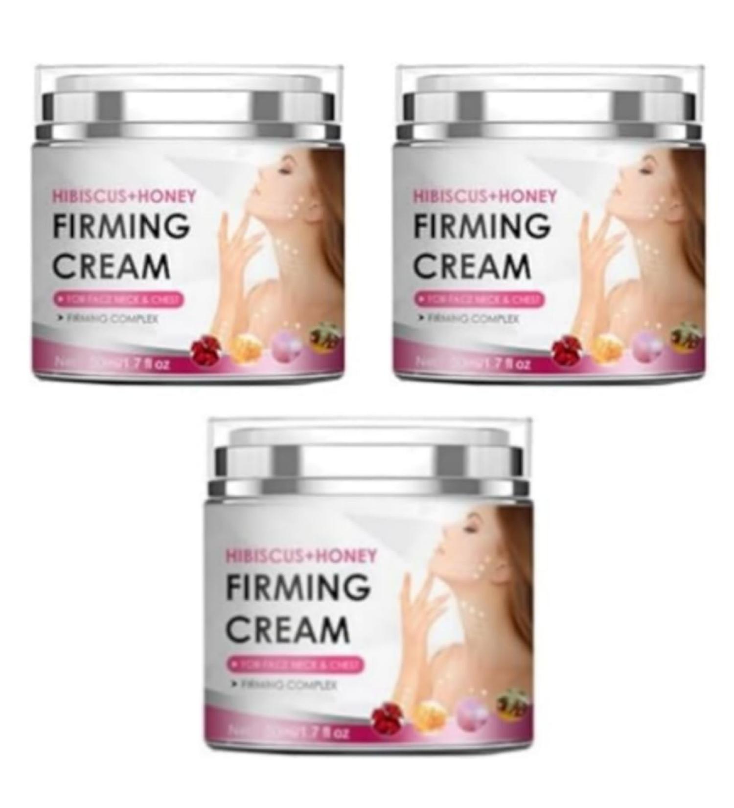 2024 New Honey Hibiscus Firming Cream Neck Firming Cream Skin Tightening Cream for Face & Body Anti-Wrinkle Facial Moisturizer with Collagen for All Skin Types 50ml/1.7fl.oz (3 Jars) - Buy Online on GoSupps.com