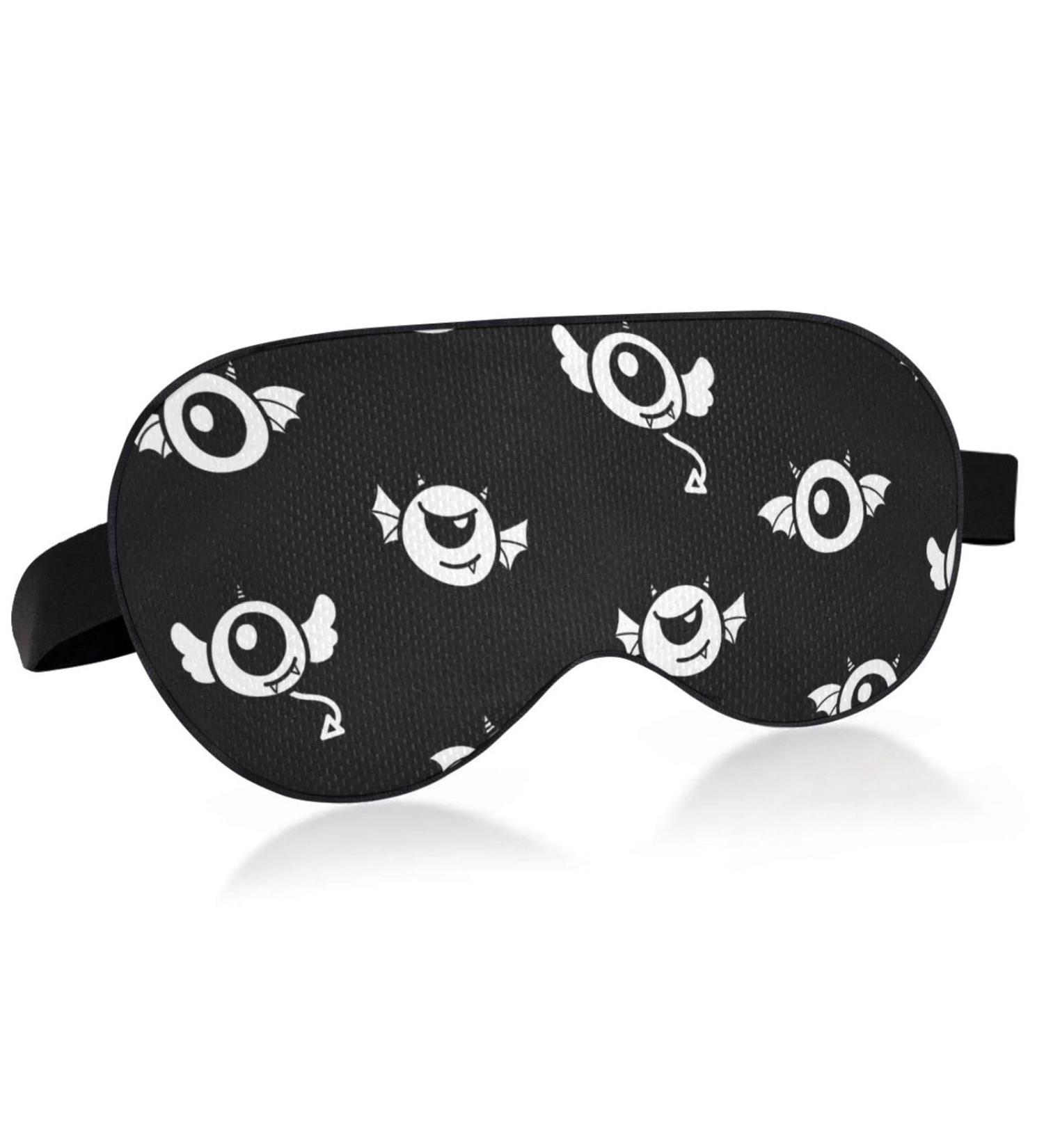 Haskirky Light Blocking Eye Mask for Adults - Breathable & Adjustable Travel Sleep Mask for Deep Rest & Comfort - Ideal for Business Trips, Yoga, Meditation - Halloween Scary Eyes Design - Buy Online on GoSupps.com