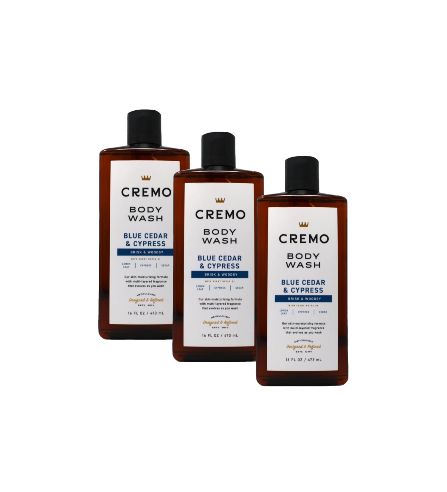 Cremo All Season Body Wash Blue Cedar & Cypress 16 Ounce (Pack of 3) - Buy Online on GoSupps.com