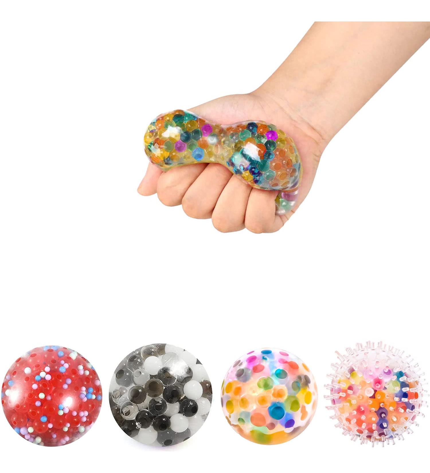 Almah Stress Balls for Adults - 4 Pack Hand Therapy Balls for Relaxation Fidget Relief & Stress Relief - Buy Online on GoSupps.com