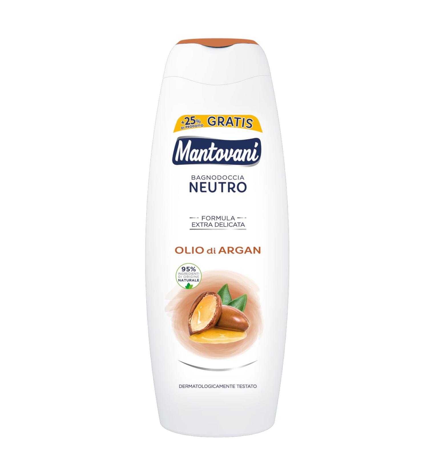 Mantovani Mantovani Neutral Shower Gel with Argan Oil 400 ml