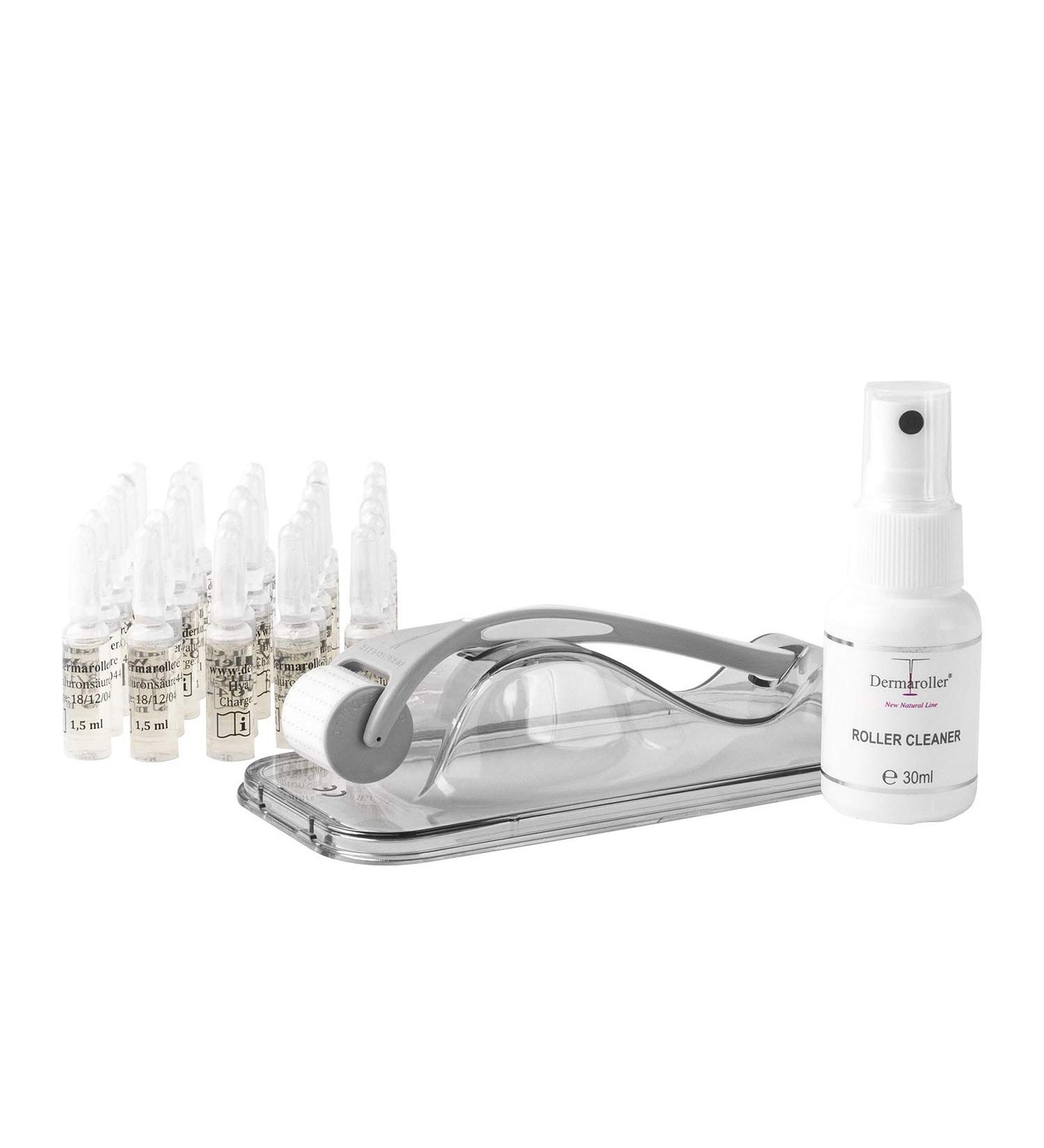  Dermaroller Dermaroller 162 Hyaluronic ampoules (30 x 3ml) + Dermaroller HC902 Original for Free - 162 Real Needles - Professional Microneedling for Home - Needle Roller 0.2mm - Buy Online on GoSupps.com