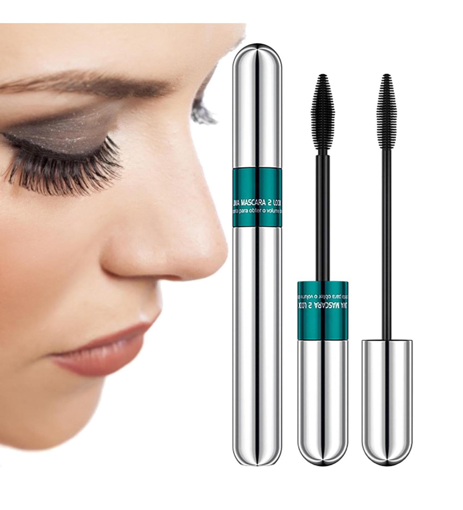 Eyelash Mascara Smudge Proof Lash Mascara With Two Brush Thick Dense Curling Mascara Lash Extension Lash Primer For Women Sensitive Eyes And Makes Bigger Eyes Last All Day Pochy - Buy Online on GoSupps.com