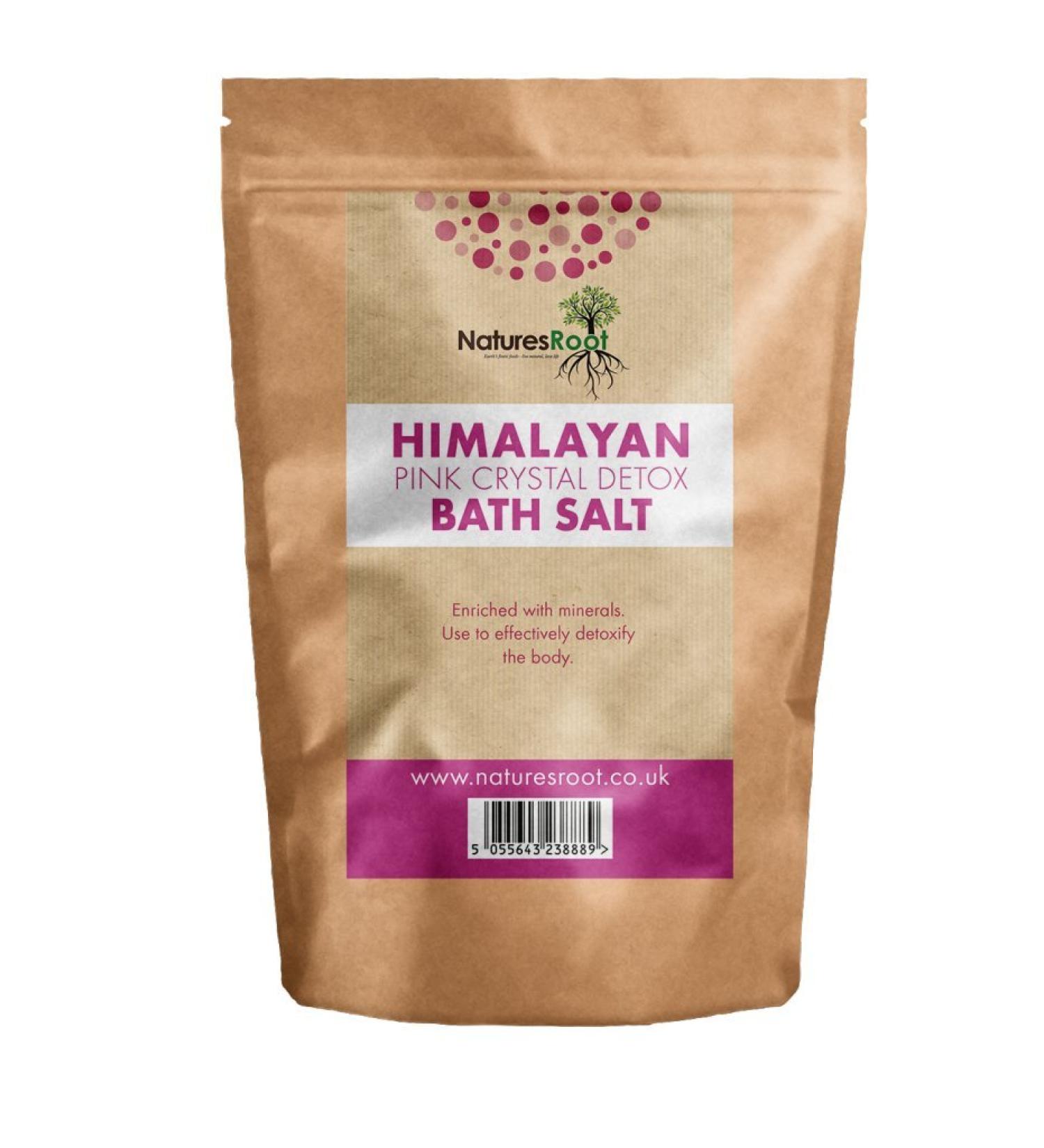 Natures Root Sel de bain d tox cristal rose de l'Himalaya 500 g