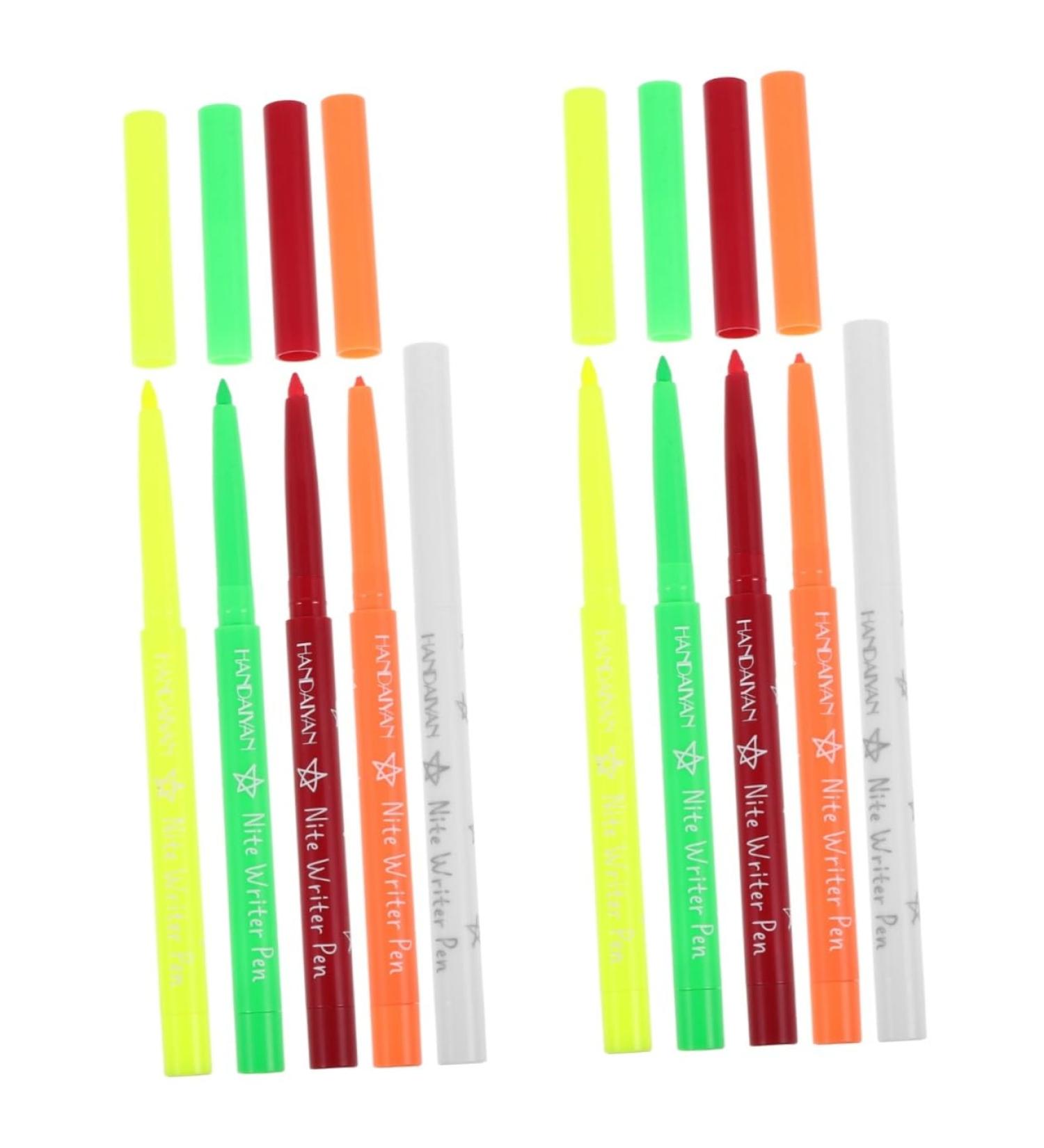 Didiseaon 10 Pcs Halloween Paint Pen Eyeliner Pencil Fluorescence Eyeliner Pen Eye Liner Makeup Supply Plastic 12.00X0.80X0.80CMx2pcs Assorted Colorx2pcs - Buy Online on GoSupps.com