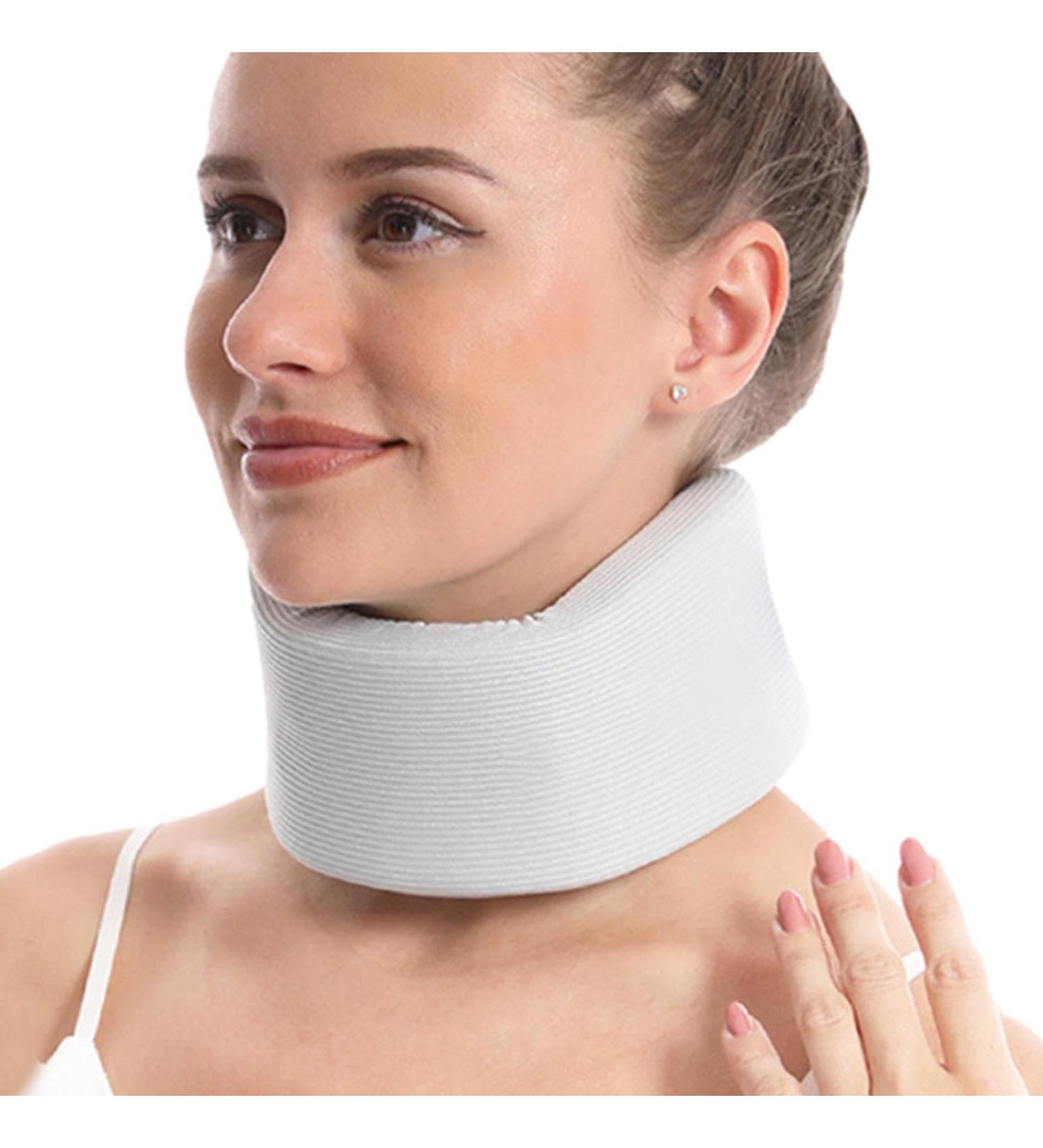 Tacery Neck Support Collar | Soft Breathable Neck Support for Pressure Relief | Contoured Support Pillow for Car Home & Office - Buy Online on GoSupps.com