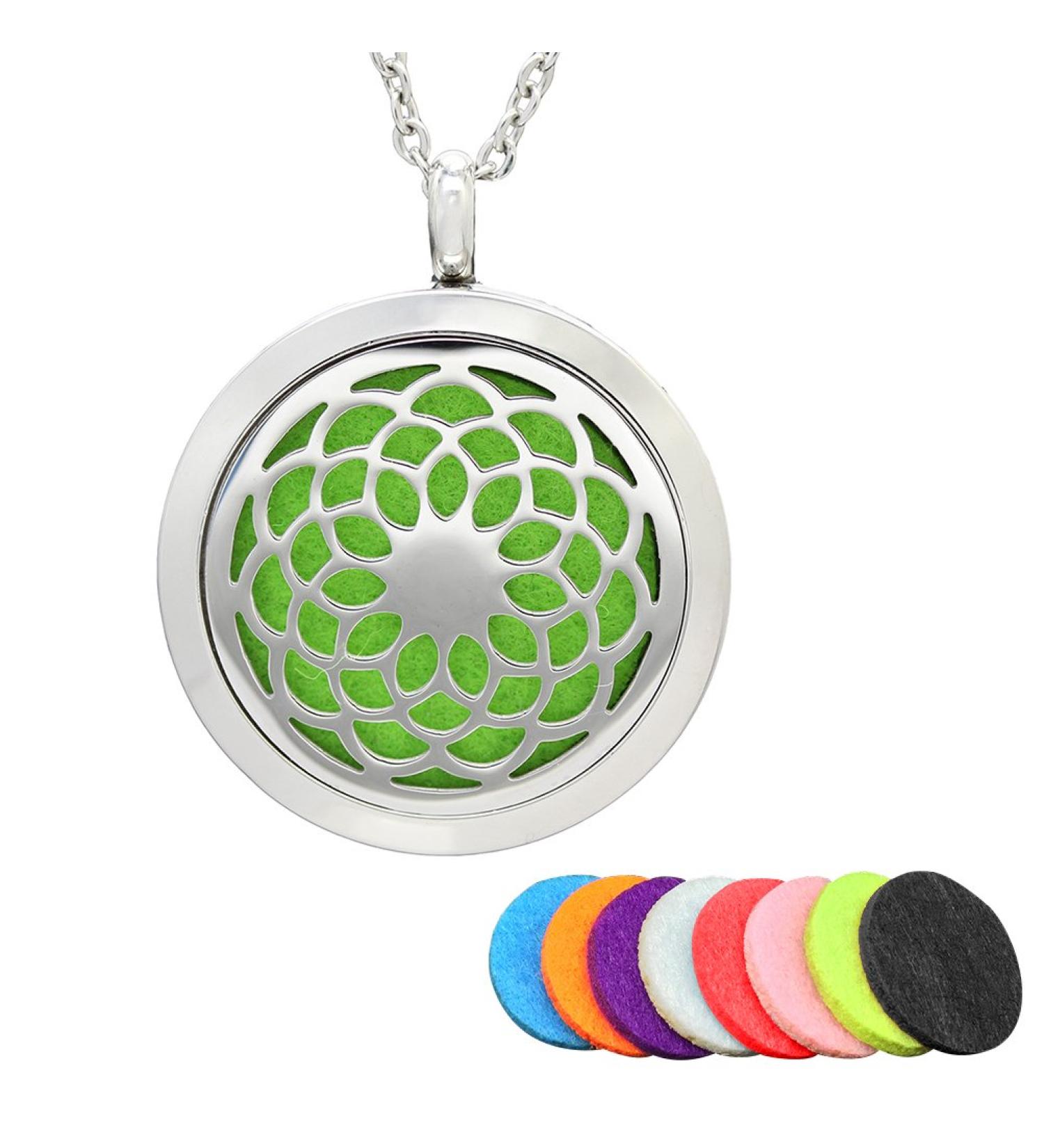 ULTNICE Aromatherapy Oil Diffuser Pendant Necklace - Essential Oil Jewelry for Stress Relief & Wellness - Buy Online on GoSupps.com