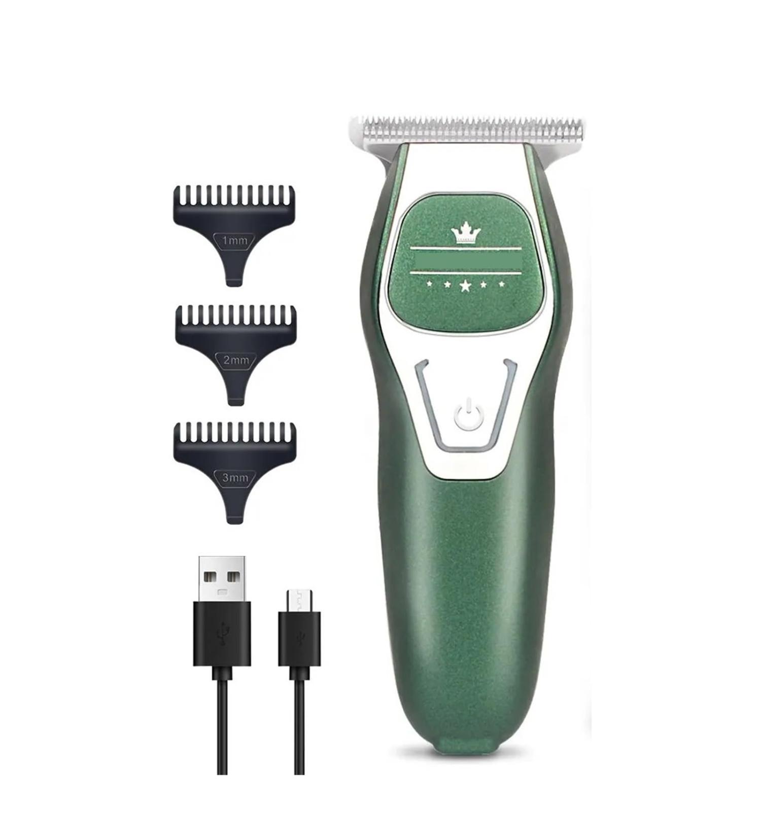 Mini Portable Electric Hair Clipper - Razors Hair Trimmer for Bald Heads & Haircuts in Fashion Green - Buy Online on GoSupps.com