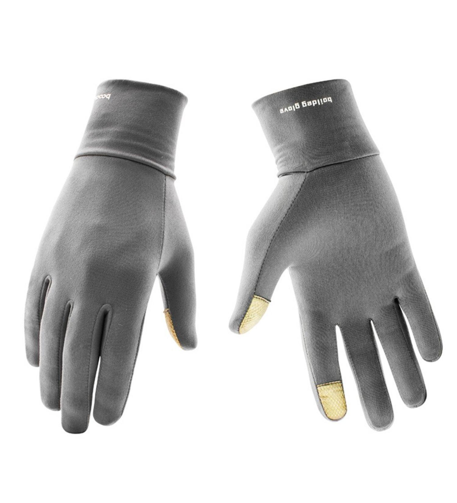 BOODUN Light Sports Gloves - Unisex Touchscreen Running & Walking Gloves for Men & Women - Slim & Warm Gray S/M - Buy Online on GoSupps.com