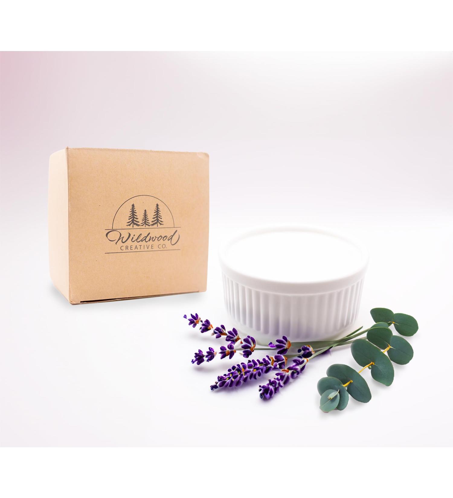 Zero Waste Solid Dish Soap Bar in Reusable Ramekin - 7.5oz Natural & Plastic-Free | Lavender Eucalyptus Concentrated Dish Washing Soap - Buy Online on GoSupps.com
