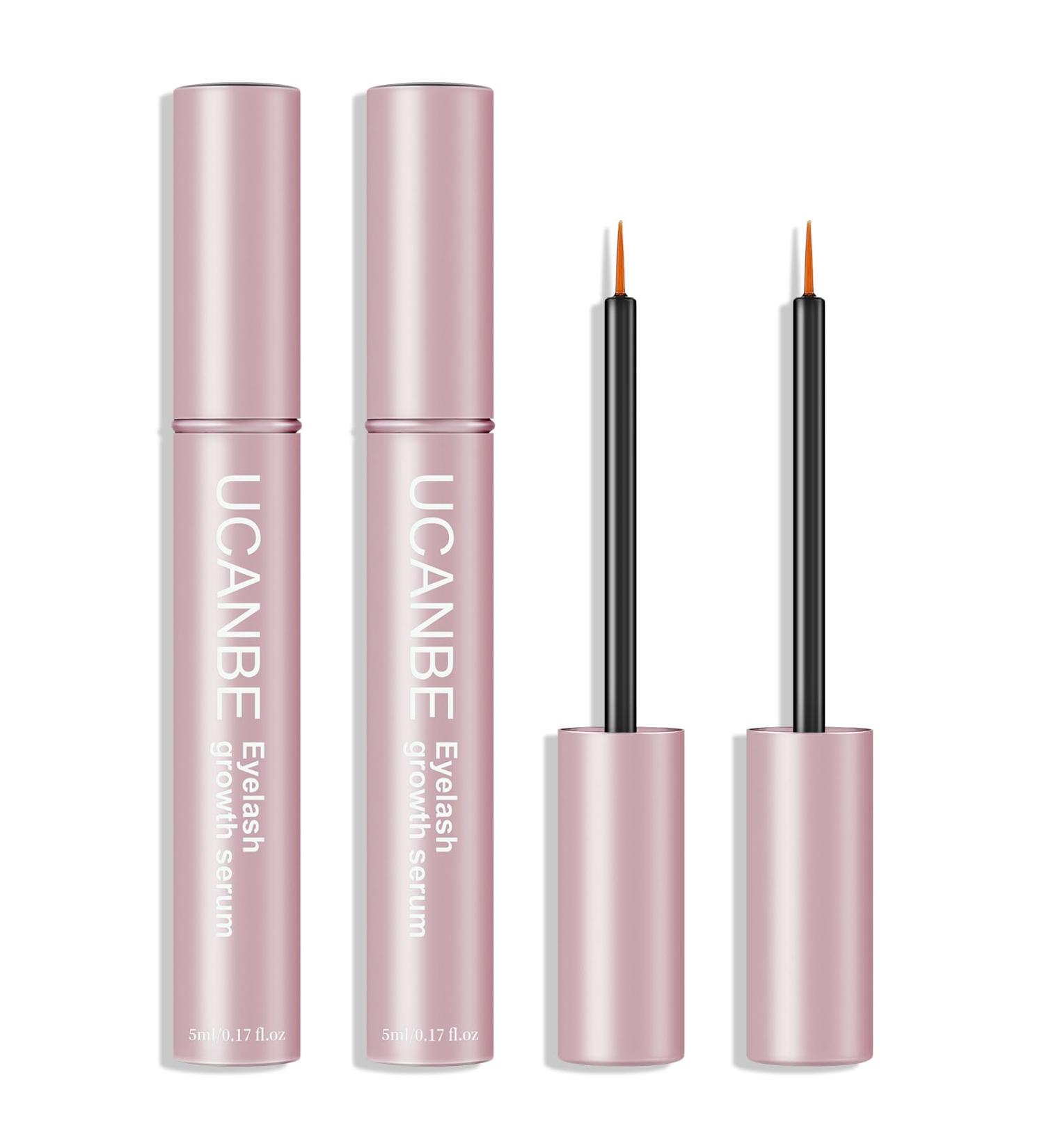 UCANBE Lash Serum (2 Pcs 10ml) - Eyelash Growth Serum for Longer Thicker Lashes & Bold Brows - Enhance & Strengthen Eyelashes & Eyebrows - Buy Online on GoSupps.com