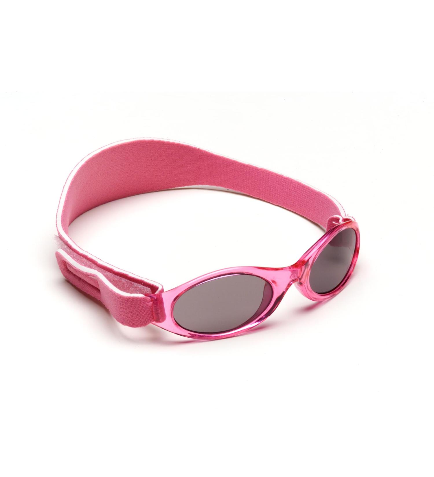 Banz Bubzee Baby Sunglasses 0-24 Months | Petal Pink | 100% UV Protection | Shatterproof Lenses | Adjustable Size | Secure Fit - Buy Online on GoSupps.com