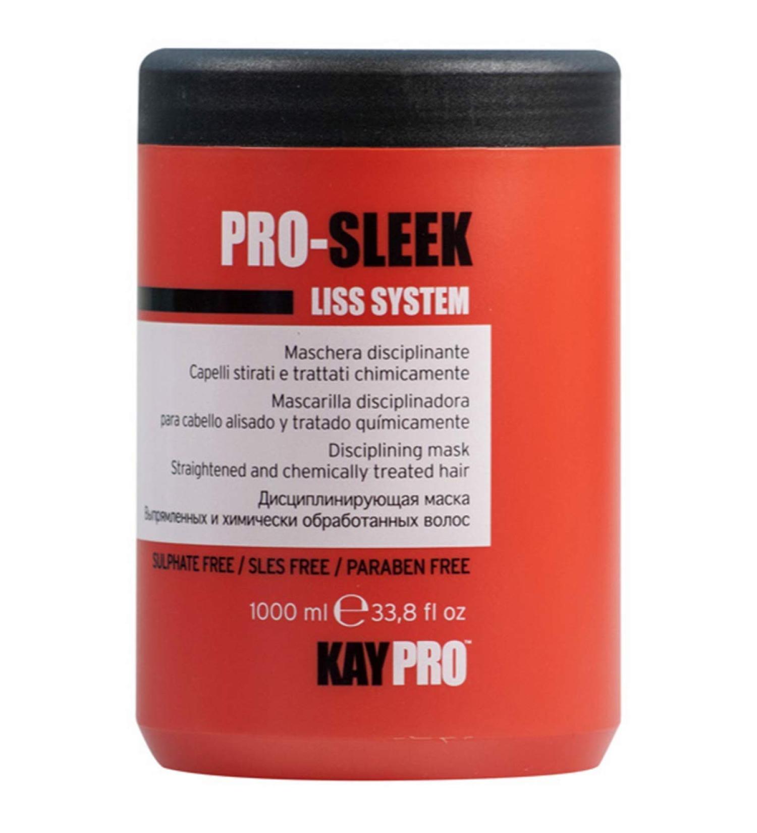 KEPRO Kay Pro PRO-SLEEK Liss System Disciplining MASK for Straightened and Chemically Treated Hair 1000ml
