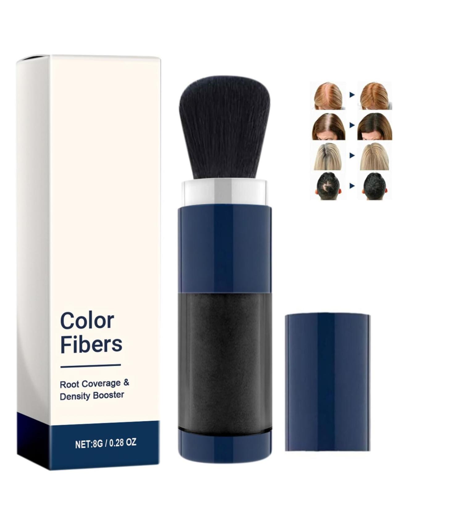 Supersize Color Fibers with Refill Set Colored Hair Thickener Hair Fibers for Men Women Hair Fiber Powder Temporary Hair Color for Root Touchup with Hair Thickening Powder (BLACK) - Buy Online on GoSupps.com