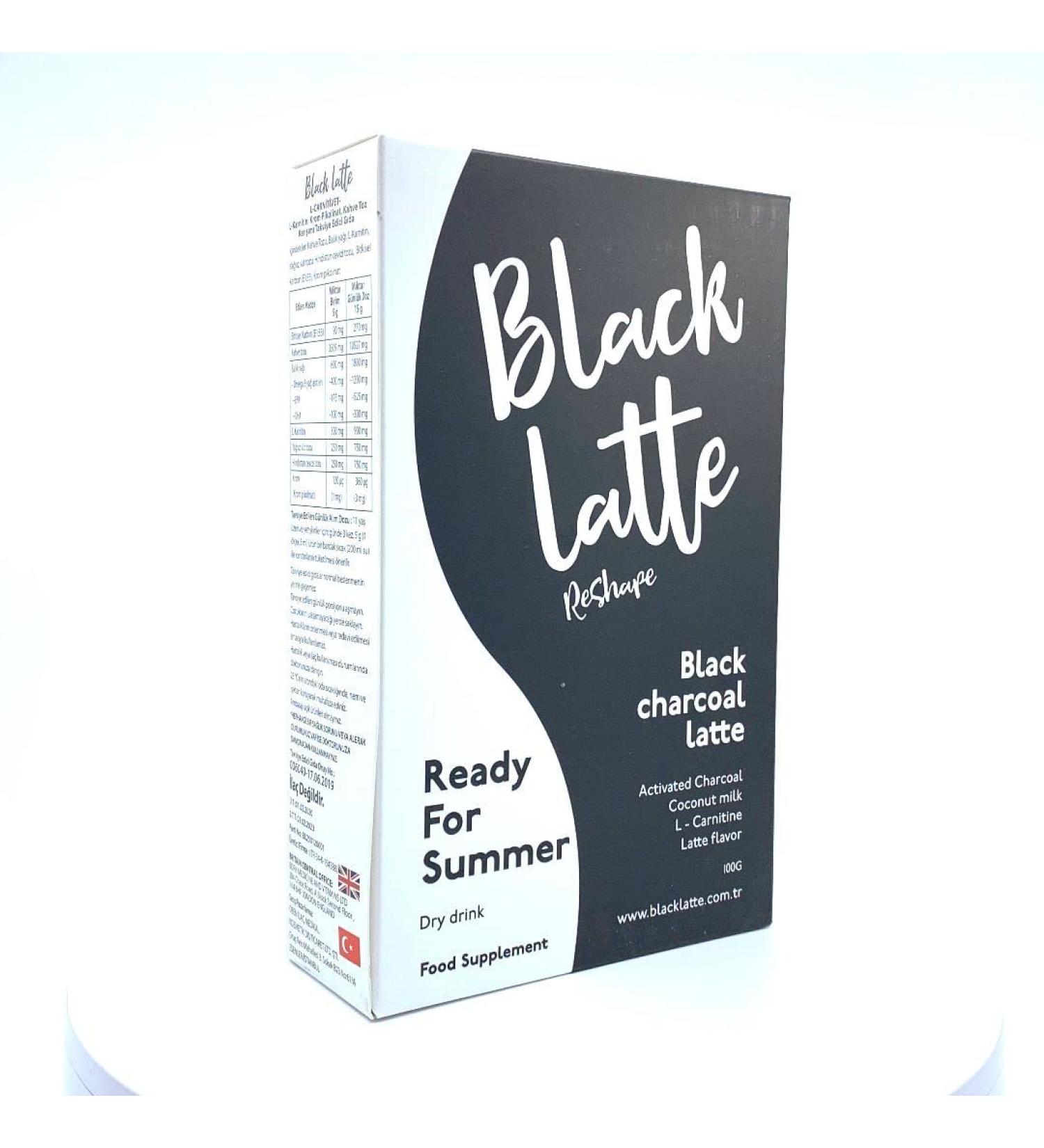 Black Latte to Elevate Your Weight Deprivation Journey Activated Charcoal Coconut Milk Latte Flavor L-Carnitine and Coffee Beans for Remarkable Results in Just a Few Weeks (100g Powder) - Buy Online on GoSupps.com