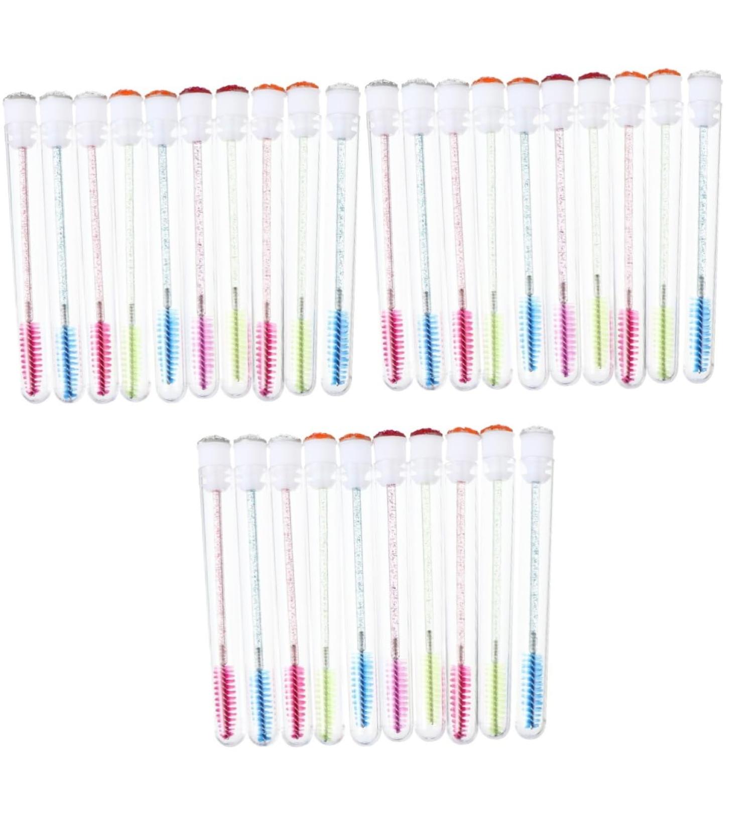 Healvian 30 Pcs Mascara Wand Tube Mascara Bottle Makeup Tool Kits Eyelash Brush Lash Makeup Brush Plastic - Buy Online on GoSupps.com