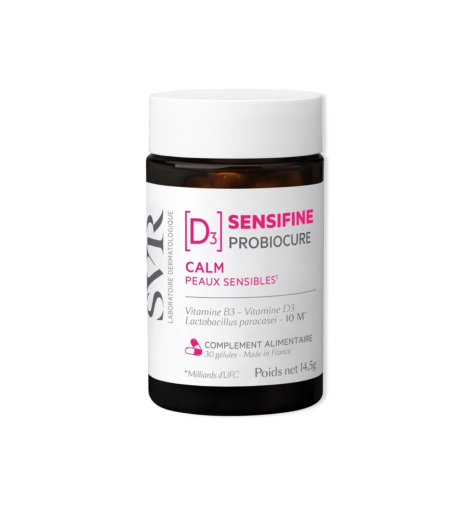 SVR - Probiocure Sensifine - Intensive care for sensitive skin - Vitamin B3 and D3 - Gluten free - 30 Capsules - Buy Online on GoSupps.com