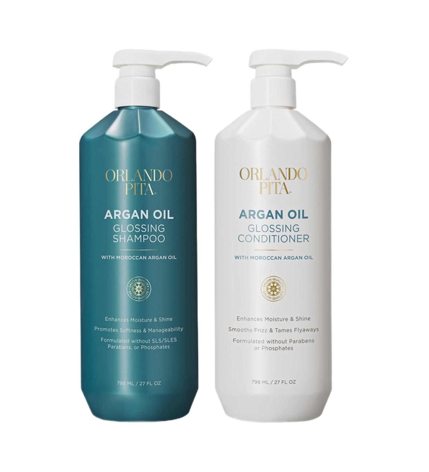 ORLANDO PITA Moroccan Argan Oil Glossing Shampoo & Conditioner Set - 27 Fl Oz Each - Buy Online on GoSupps.com