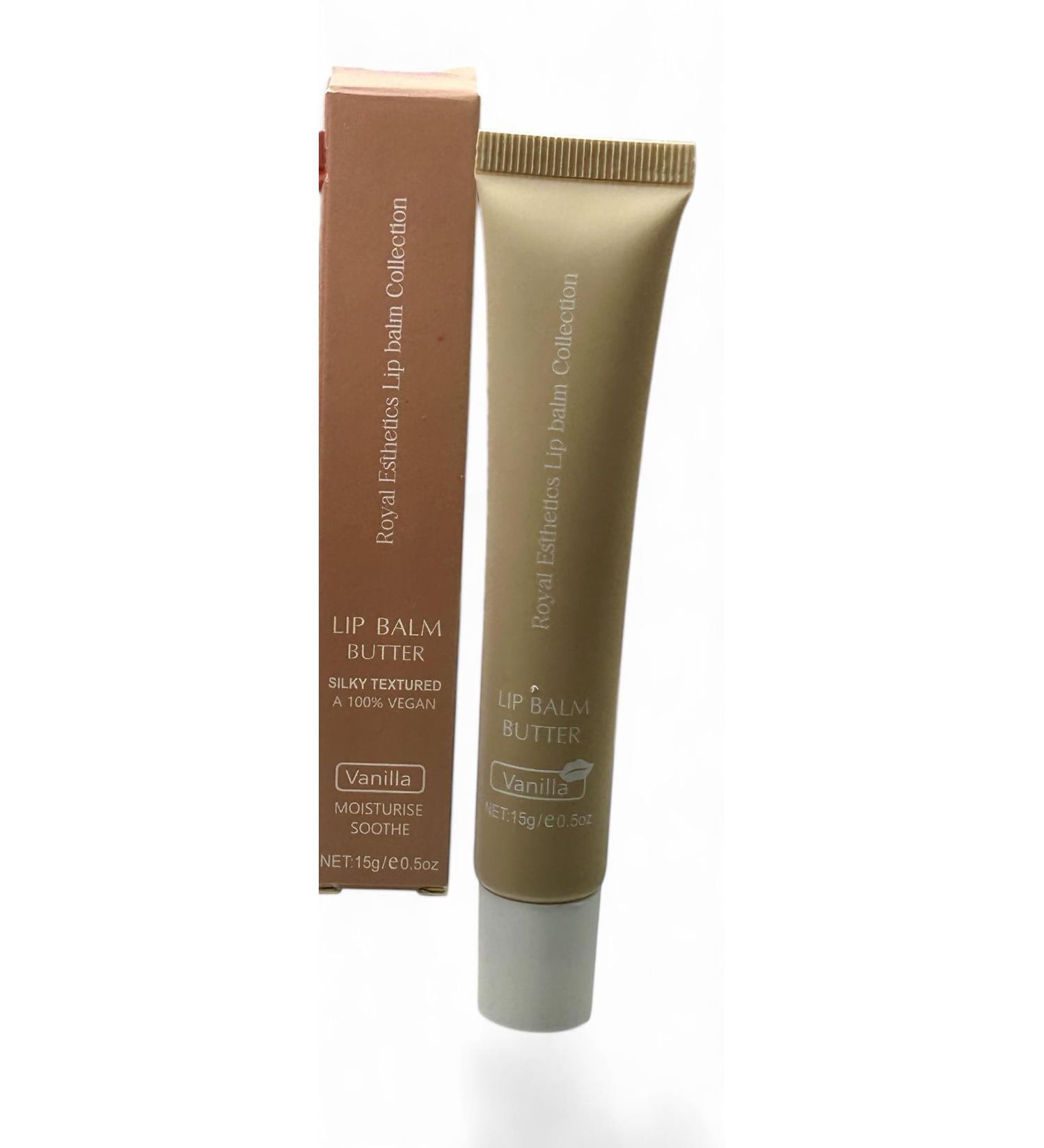 Hyaluronic Acid Lip Butter 100% Vegan Cruelty-Free Lip Balm with Ceramides & Shea Butter | Deep Moisturizing Reduces Lip Lines & Removes Dead Skin | Squeeze Tube Vanilla - Buy Online on GoSupps.com