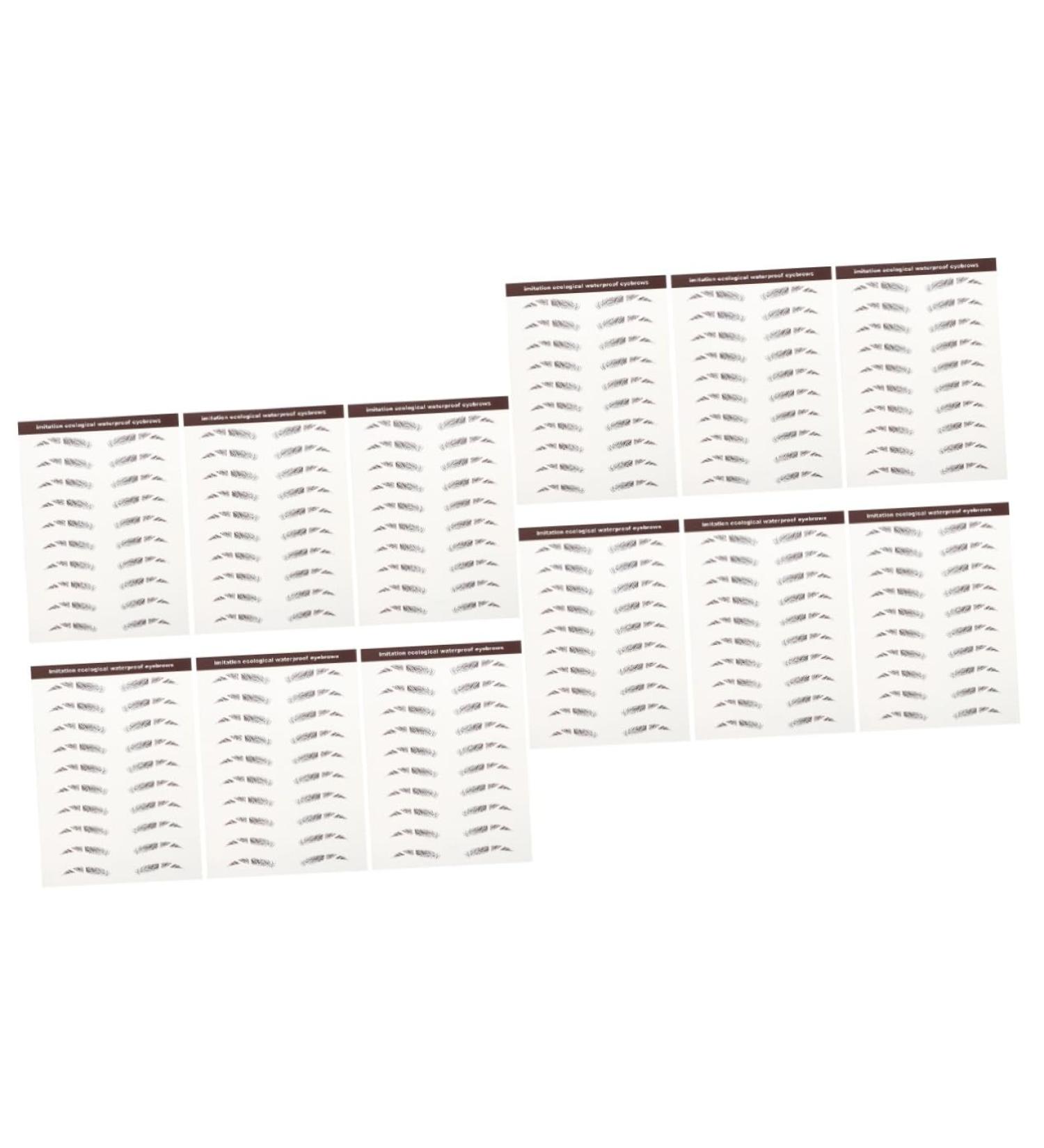 Beavorty 12 pcs eyebrow stickers black stickers tattoo eyebrow Imitation Eyebrow Tattoos 3d three-dimensional - Buy Online on GoSupps.com
