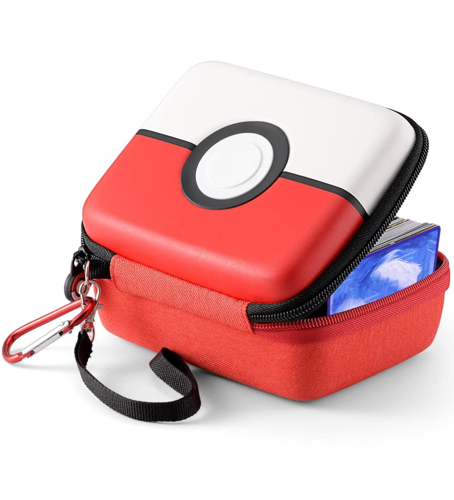 Tombert Hard-Shell Carrying Case for PTCG Trading Cards - Red&White | Stores 400+ Magic MTG & PTCG Cards - Perfect Gift for Boys - Buy Online on GoSupps.com