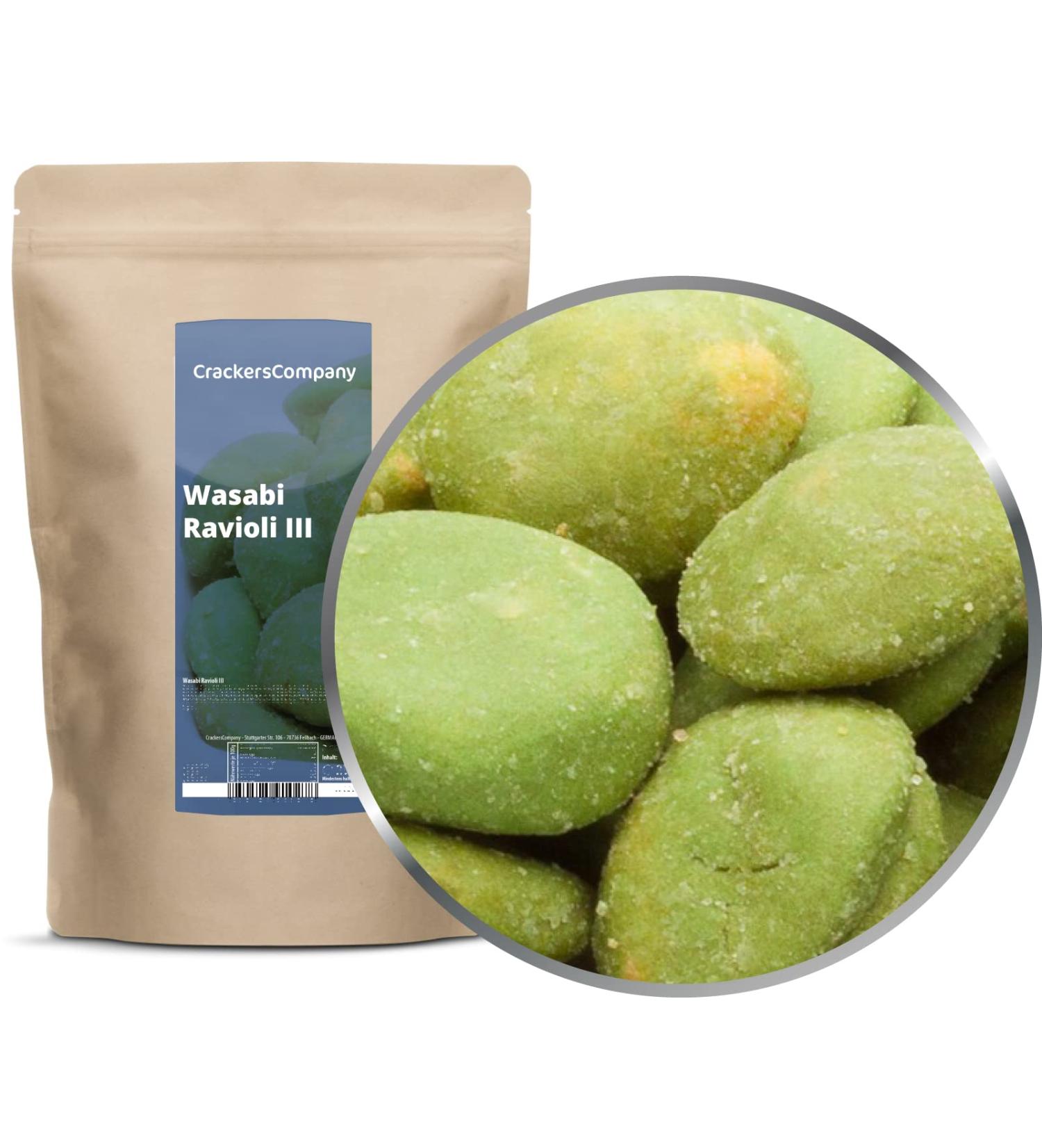 Buy 3 x 350g Extra Spicy Wasabi Peanut Ravioli - Crunchy Vegetarian Snack in ZIP Bag | 1.05kg - Buy Online on GoSupps.com