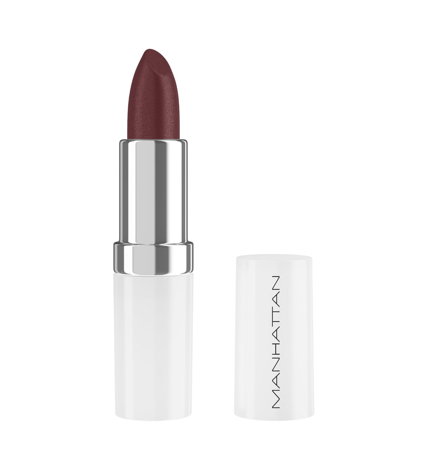 Manhattan Lasting Perfection Satin Lipstick 970 Precious Plum Lipstick for intense long-lasting color and moisturizing care - Buy Online on GoSupps.com