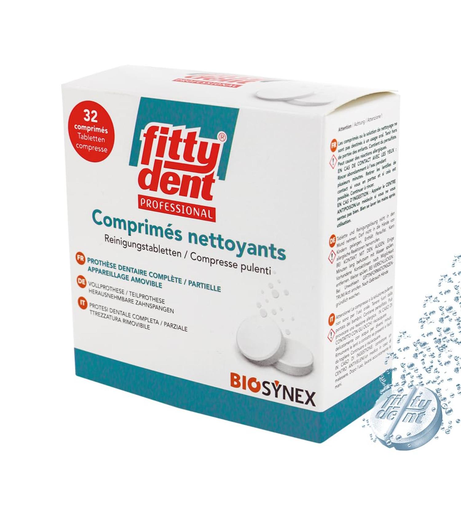 Fittydent Professional Comprim s Nettoyants 32 Comprim s - Buy Online on GoSupps.com
