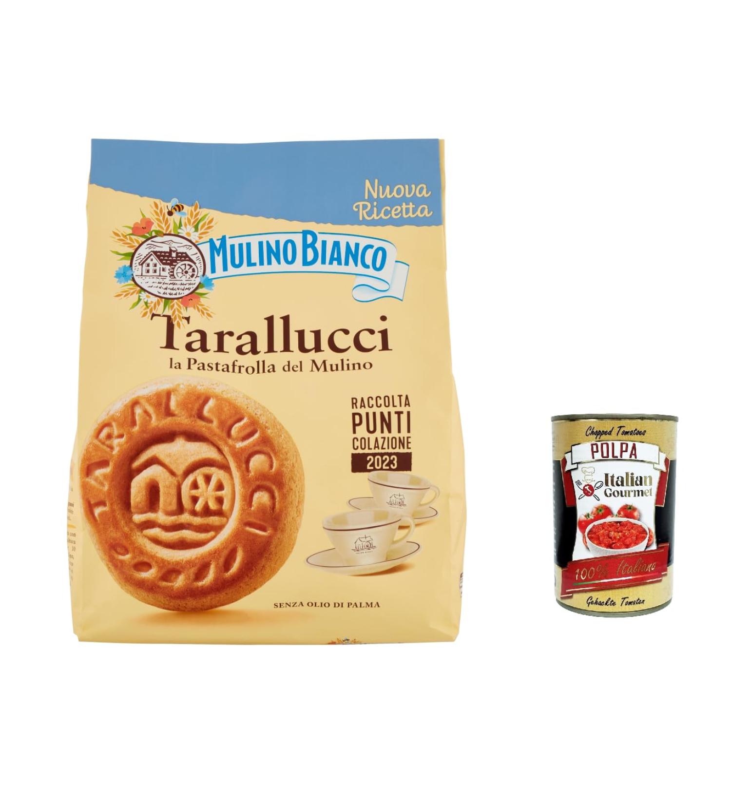  Italian Gourmet E.R. Mulino Bianco Macine Pack of 12 biscuits with 100% Italian fresh cream 800g + Italian Gourmet polpa 400g - Buy Online on GoSupps.com