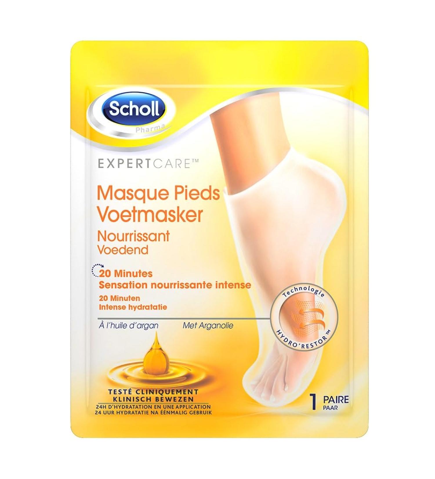Scholl Nourishing Foot Mask with Argan Oil 1 Pair - Buy Online on GoSupps.com