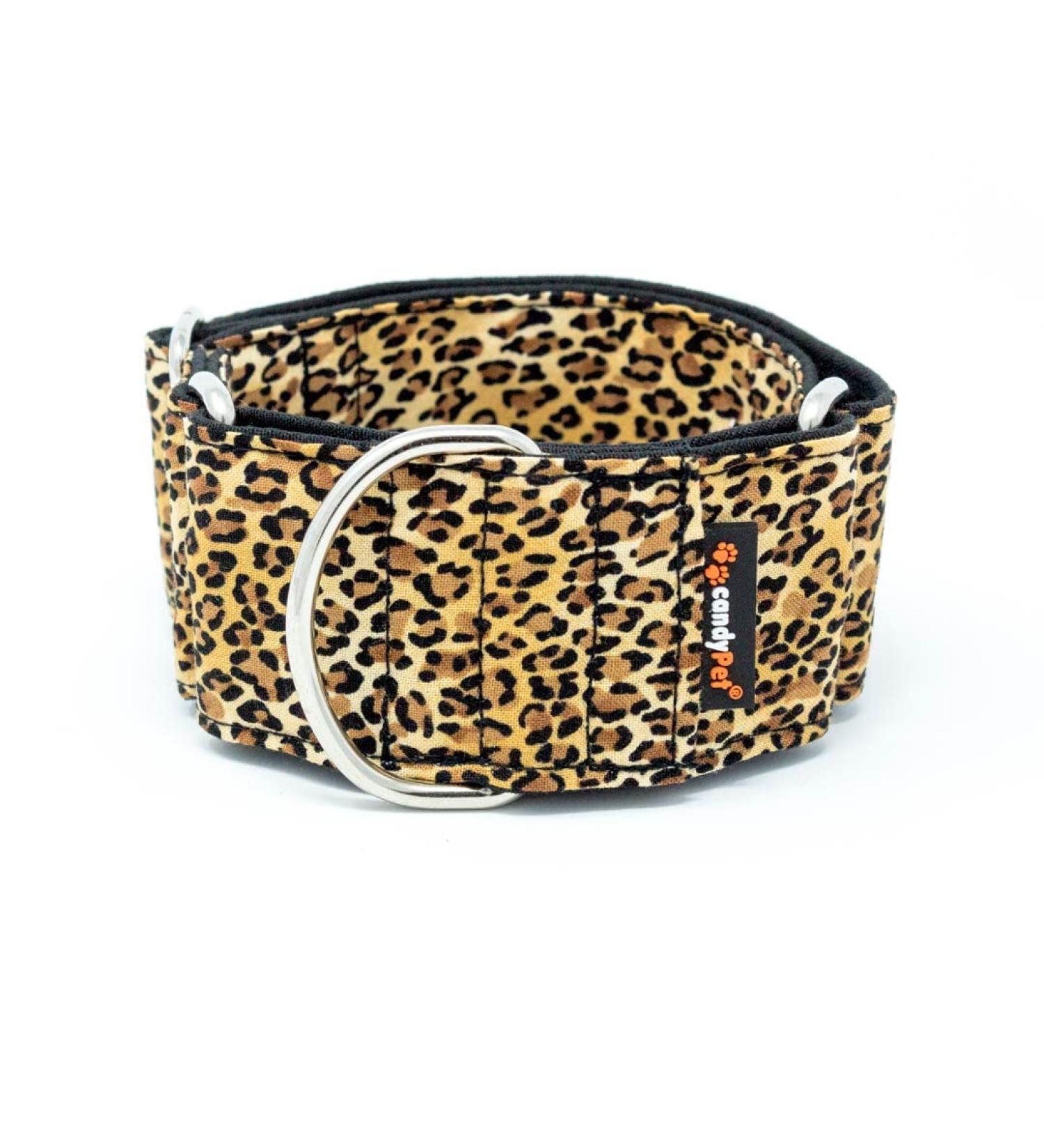 candyPet Martingale Dog Collar - Leopard | Adjustable 4 cm Width | Perfect Fit for 30-50 cm Diameter | Shop Internationally - Buy Online on GoSupps.com