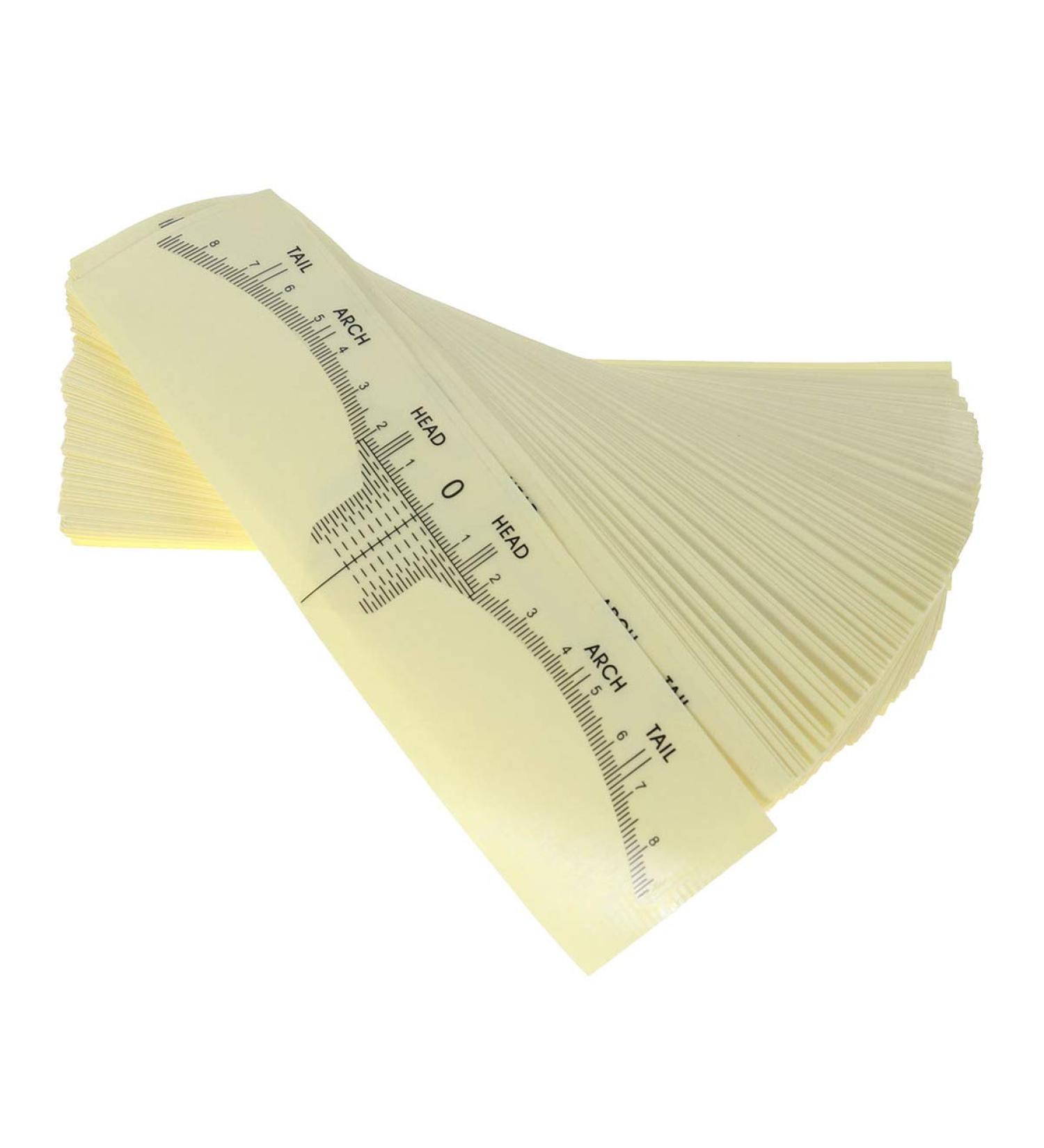 Lurrose Disposable Eyebrow Ruler Sticker - 100 pcs | Makeup & Tattoo Measurement Tools - Buy Online on GoSupps.com
