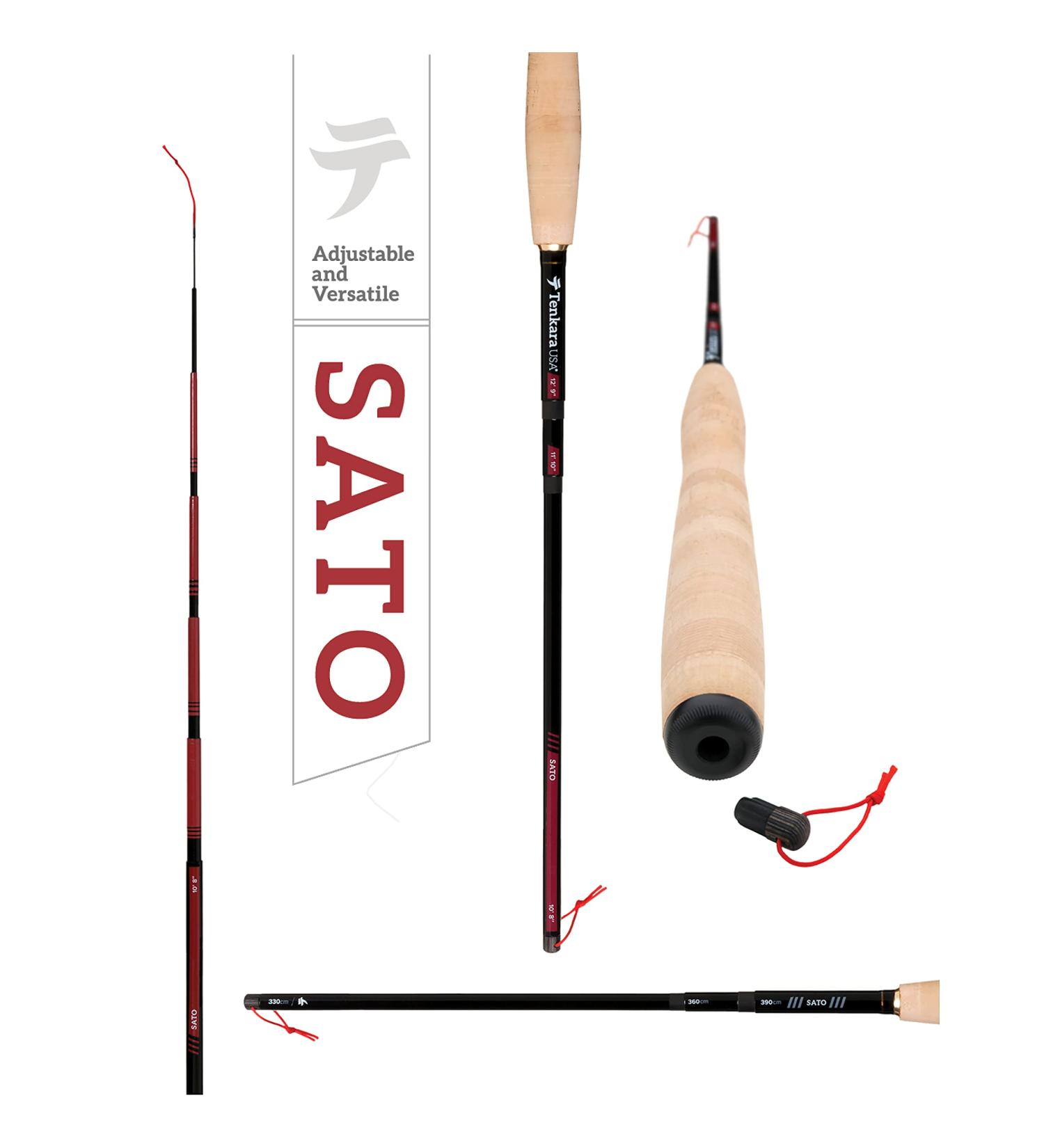 Tenkara USA SATO Fly Fishing Rod - Carbon Fiber Telescopic Rod for Large and Small Fish - Lightweight and Adjustable - 3 Multi-Lengths (10'8 / 11'10 / 12'9) - Buy Online on GoSupps.com