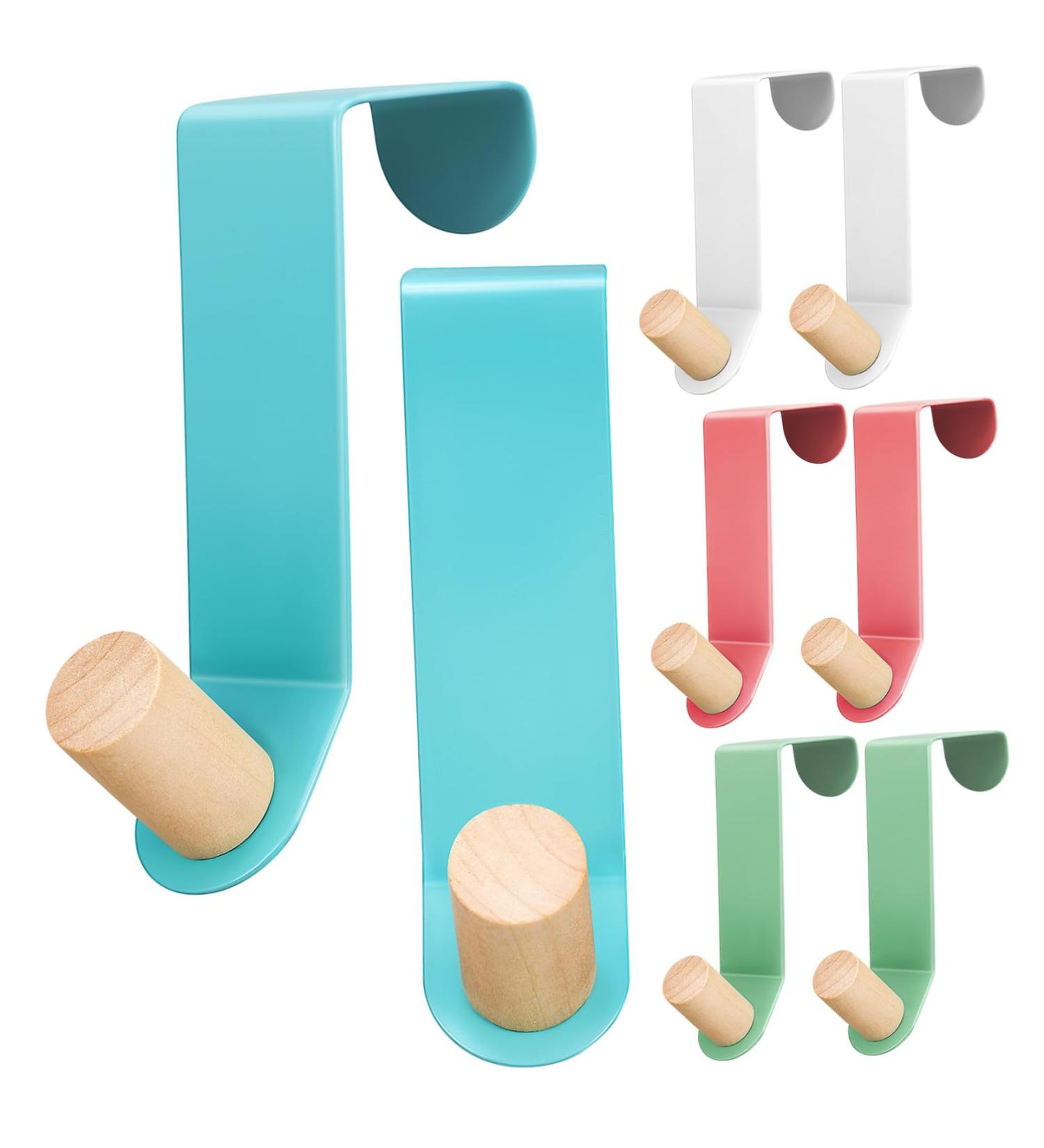 Baluue 8 Pcs Door Hook Cabinet Door Towel Holder Plant Hangers Robe Hanger Hook for Bathroom Key Towel Hook - Buy Online on GoSupps.com