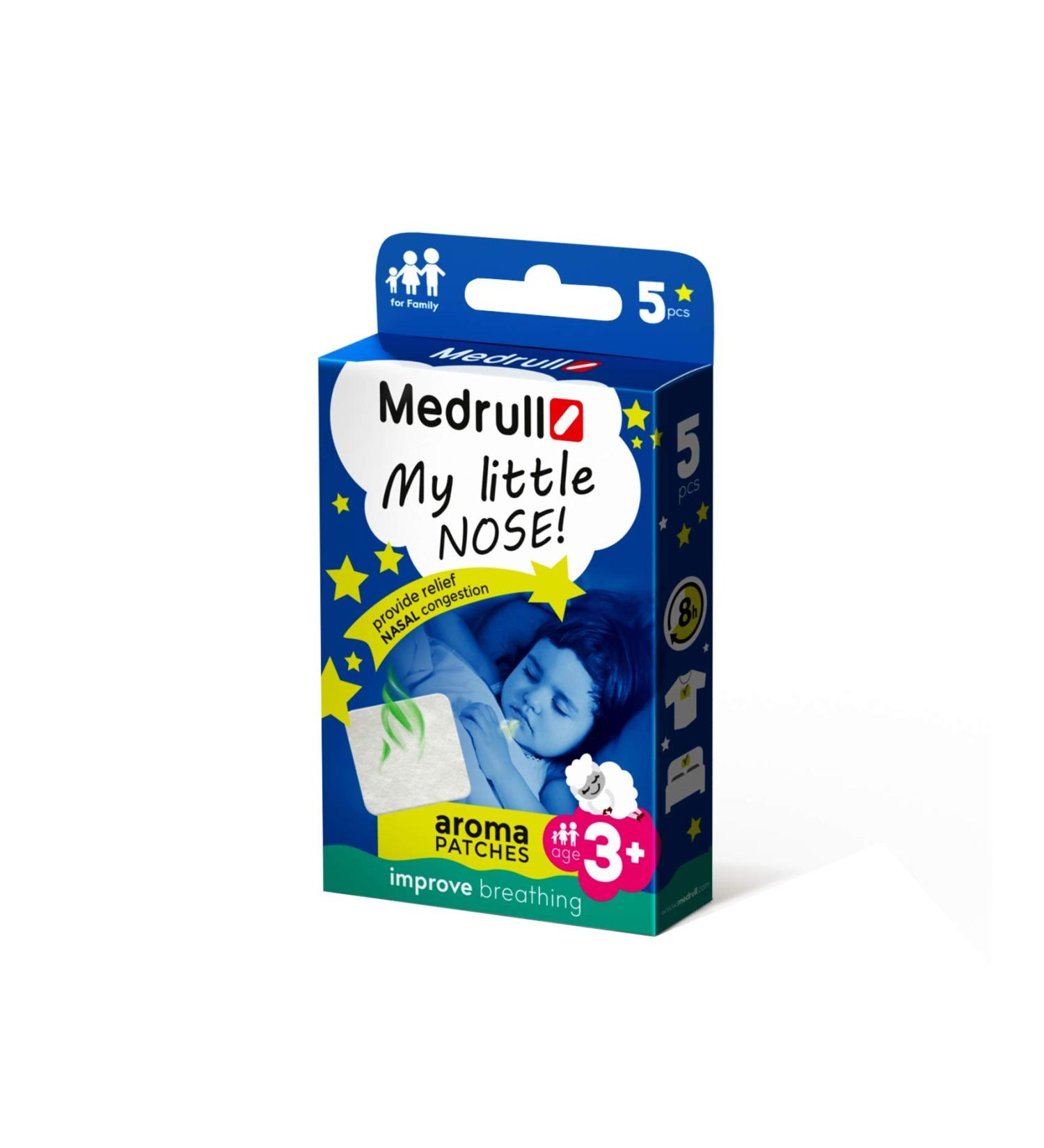 Medrull Aromatic Plaster with Balm - Nasal Protection & Cold Prevention - Inhalator for Adults & Kids (5 Packs) - Buy Online on GoSupps.com