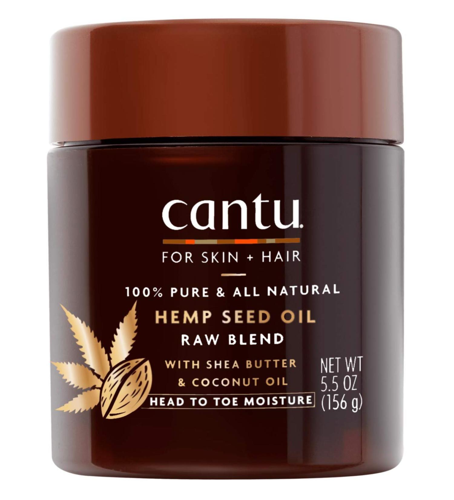 Cantu For Skin + Hair Hemp Seed Oil Raw Blend 5.5 Ounce Jar