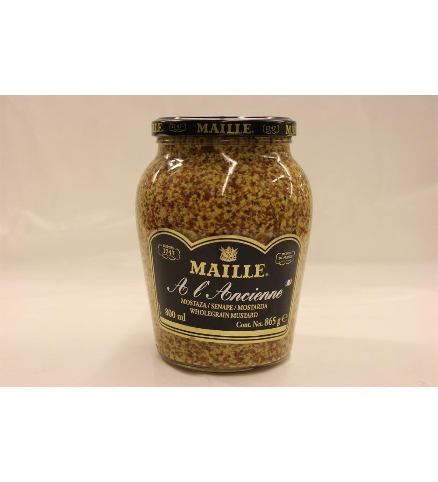 Maille Maille Mustard with Multi-Coloured Grains 800g