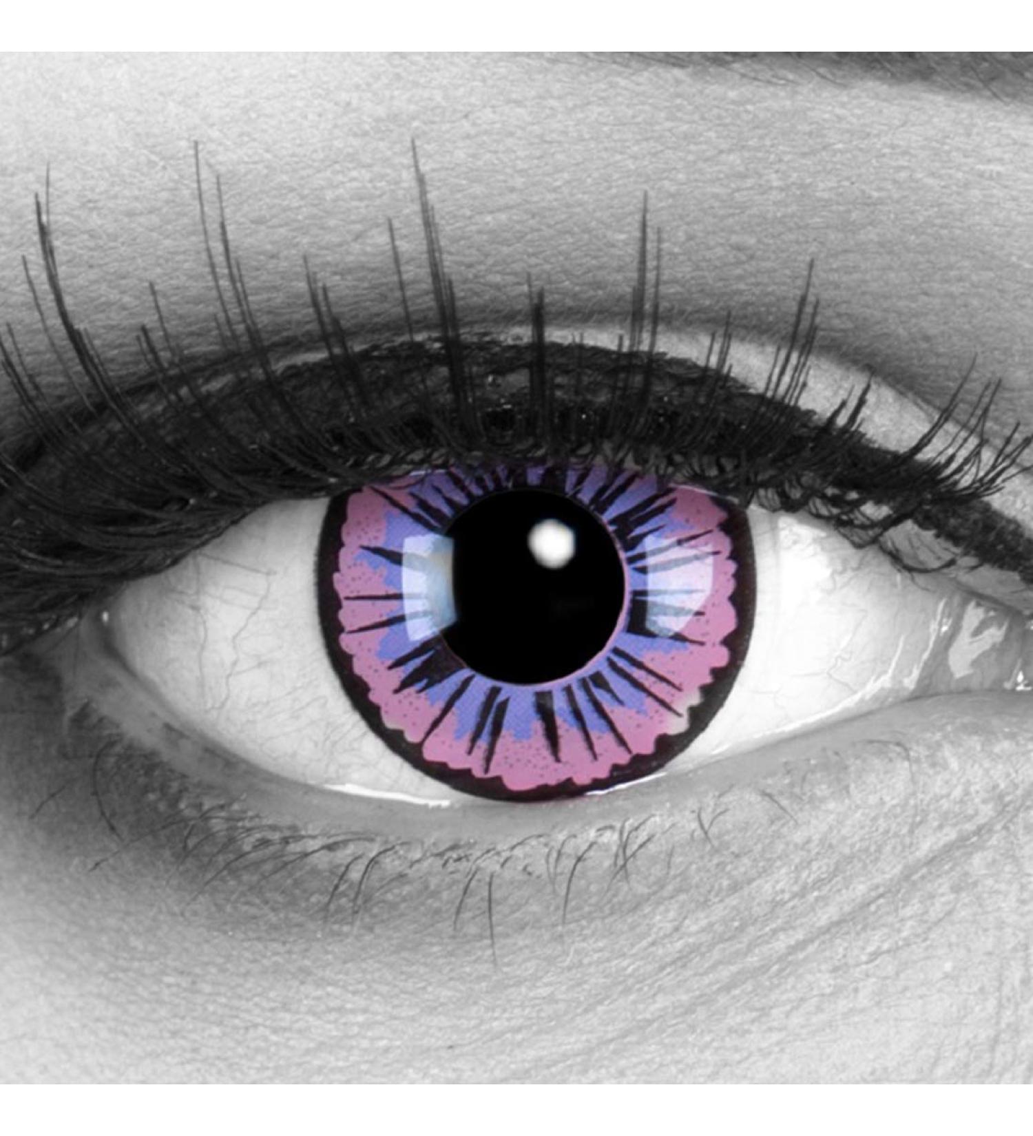 Shop Funnylens Purple Crazy Fun Contact Lenses - Perfect for Carnival & Halloween | Includes Free Lens Container! - Buy Online on GoSupps.com