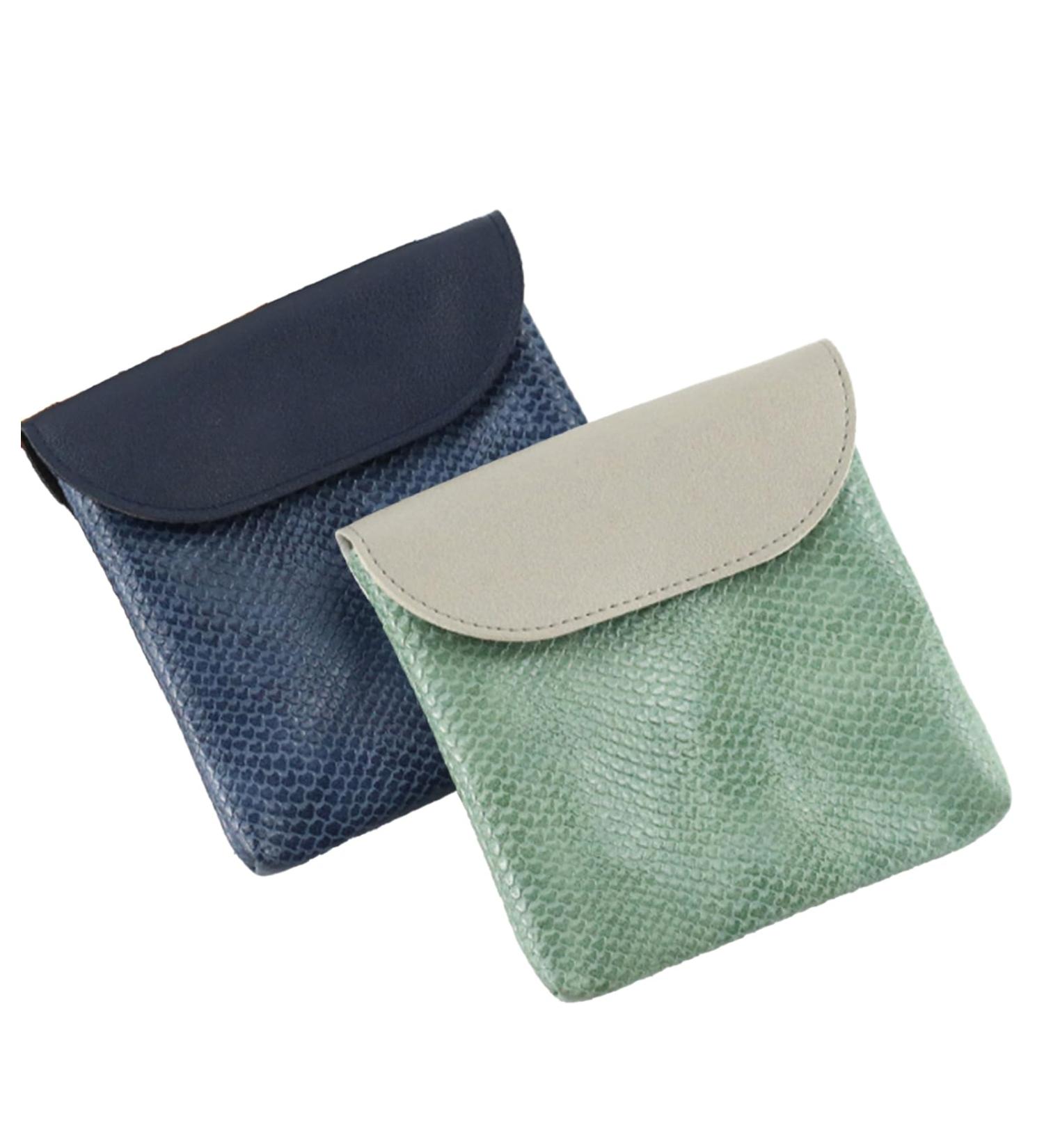 DGWerko Women's Leather Napkin Storage Bag Set | 2 Piece Organizer | 12.7x12.7 cm Period & Makeup Bag for Women & Girls - International Shipping - Buy Online on GoSupps.com