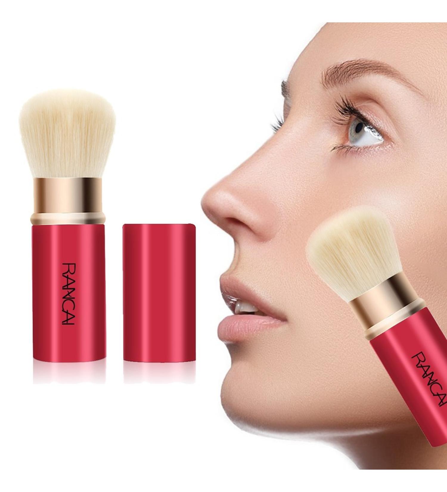 Buy Allbesta Retractable Kabuki Brush for Perfect Make-Up Powder Blending | Soft Synthetic Hair Makeup Brush - Buy Online on GoSupps.com