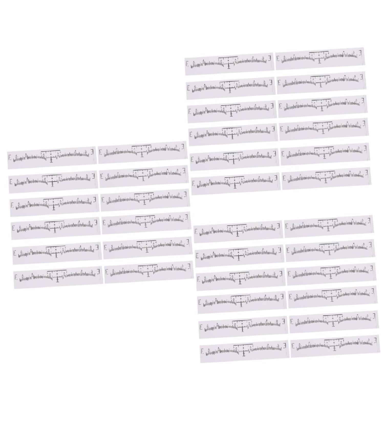 NOLITOY 300 pcs Tools Eyebrow Balance Three-point Disposable Rulers Make Tattooing Stencils Professional - Buy Online on GoSupps.com